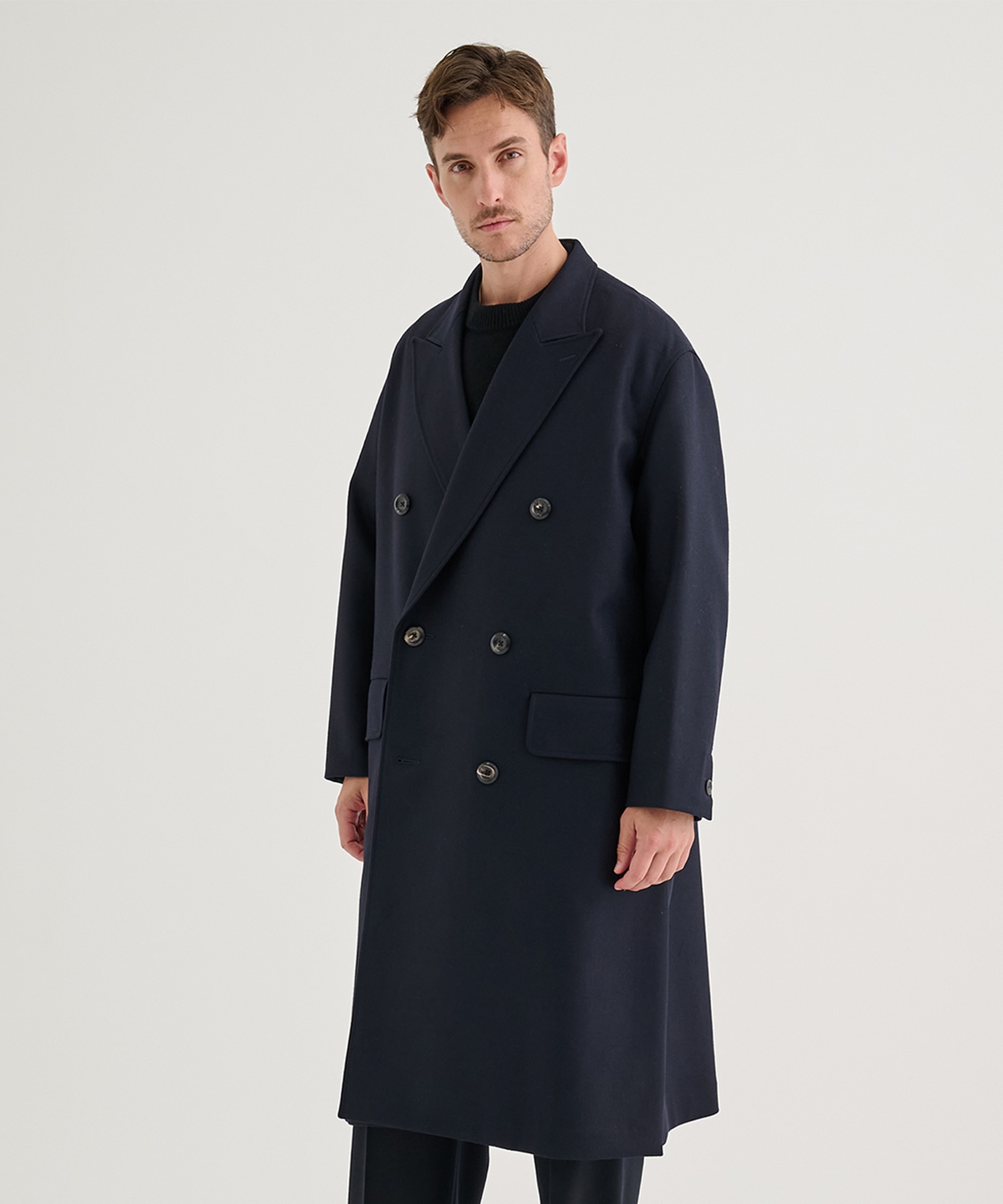 THE DOUBLE PEAKED EASY COAT