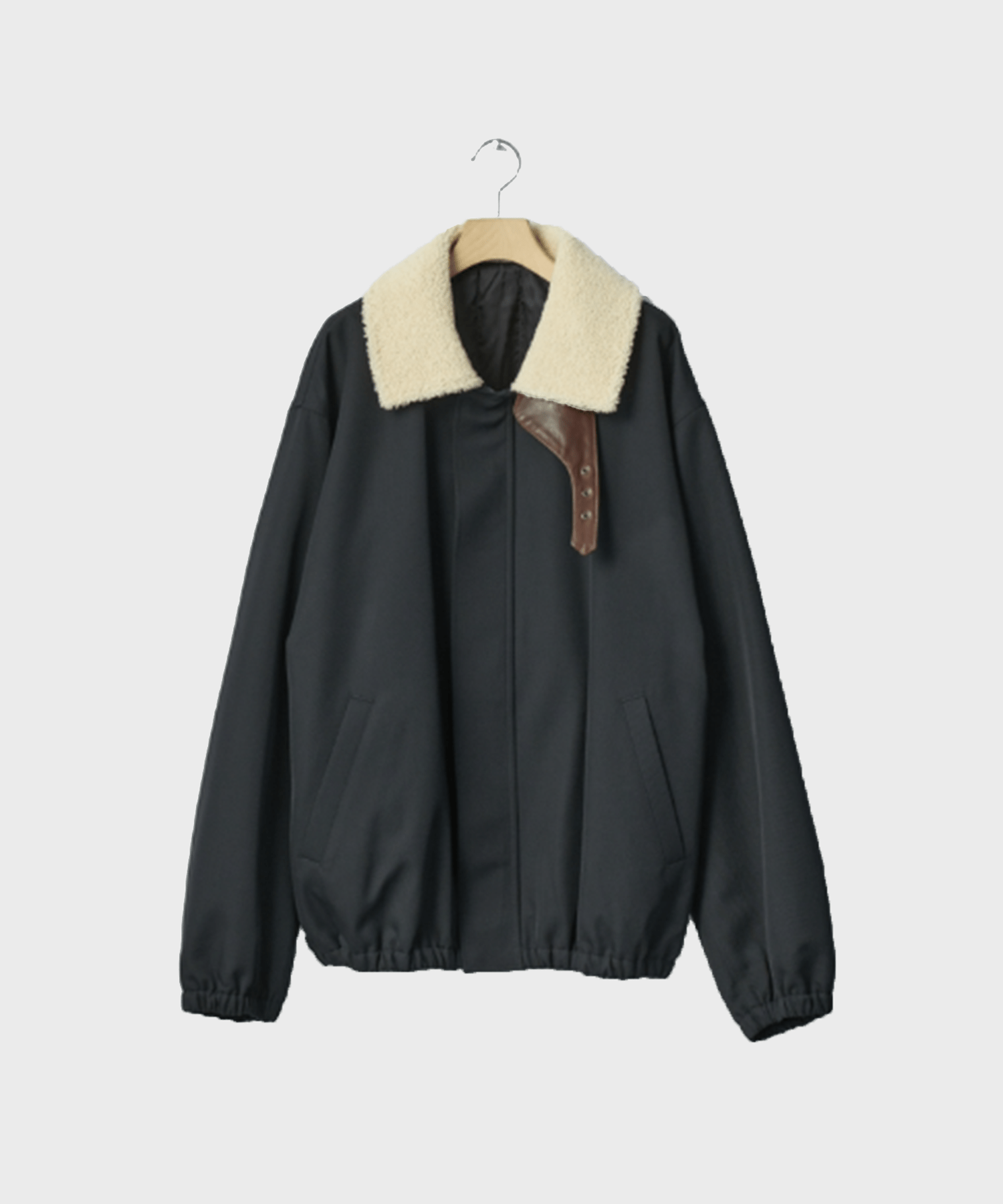 MOUTON COLLAR PADDED JACKET