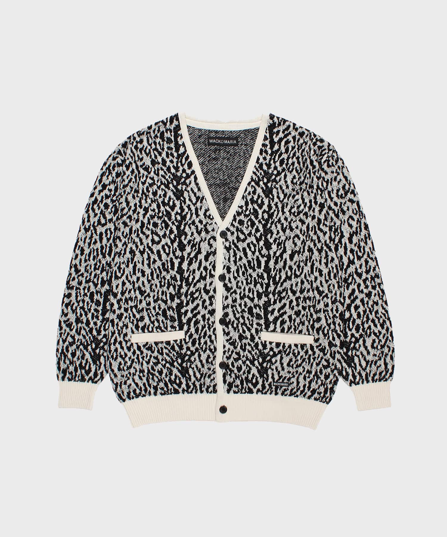 LEOPARD JACQUARD CARDIGAN