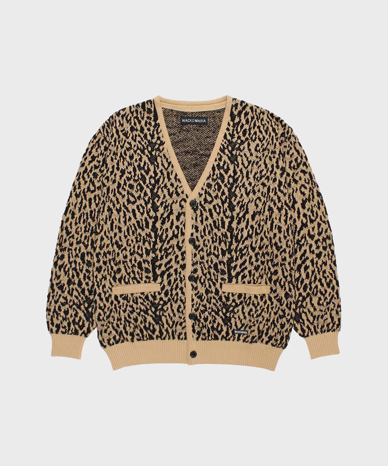 LEOPARD JACQUARD CARDIGAN