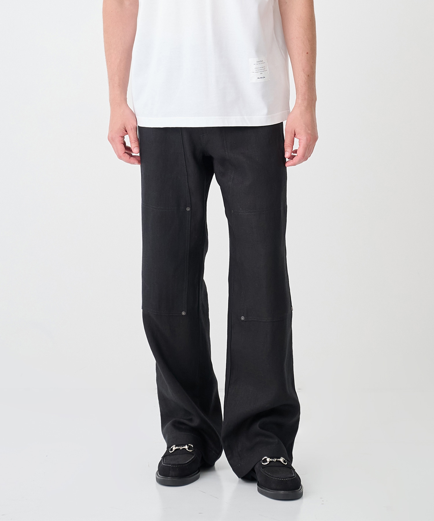 別注NEW CLASSIC WORK JEANS BLACK LINEN