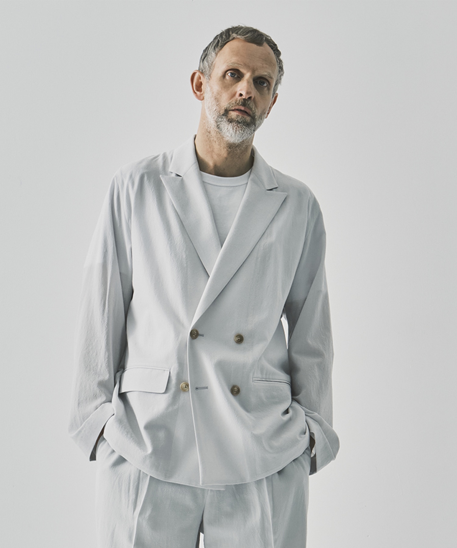 【イレニサ】別注DOUBLE BLEASTED RELAX SHOULDER JACKET