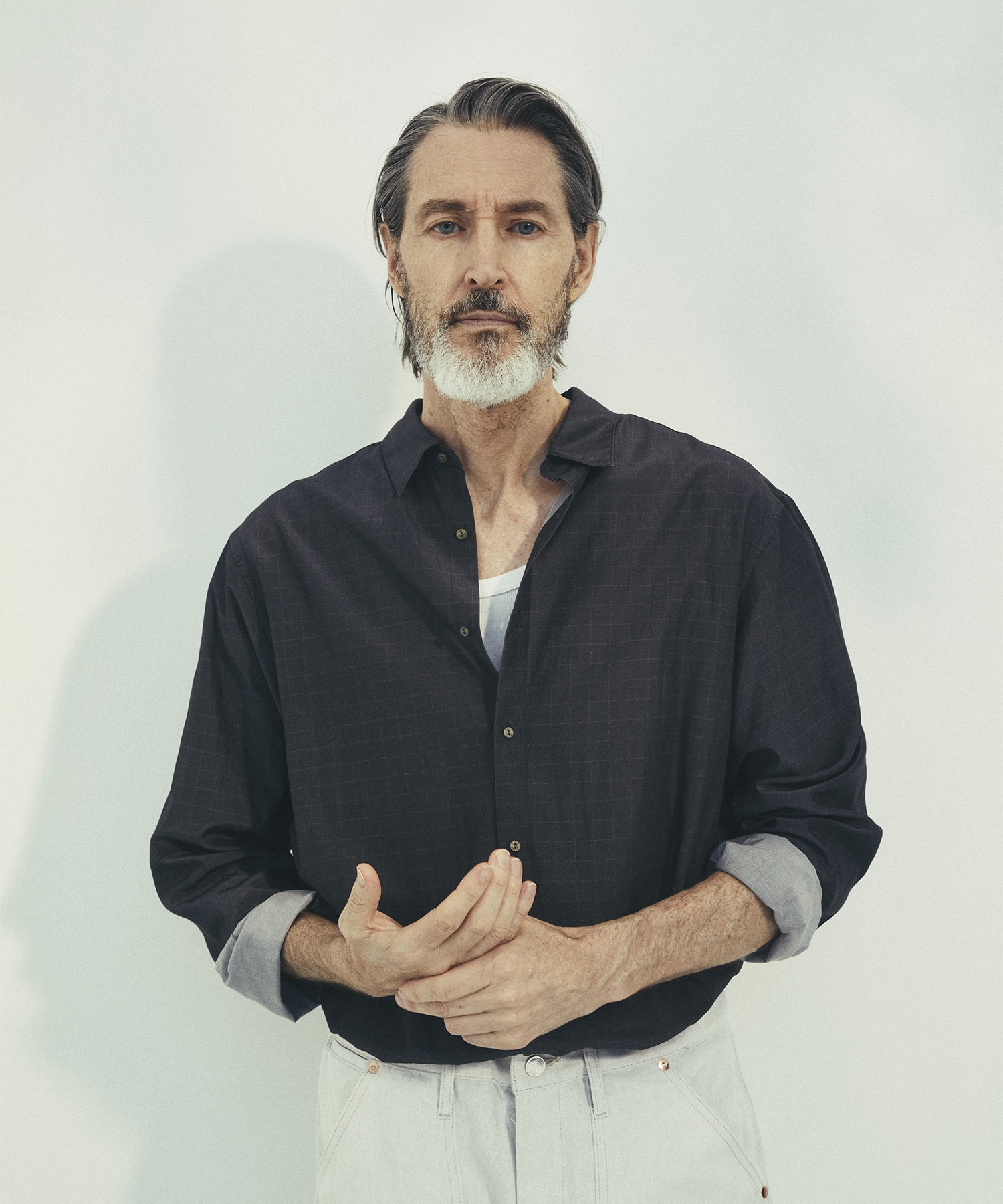 SILK α L/S Check Shirt