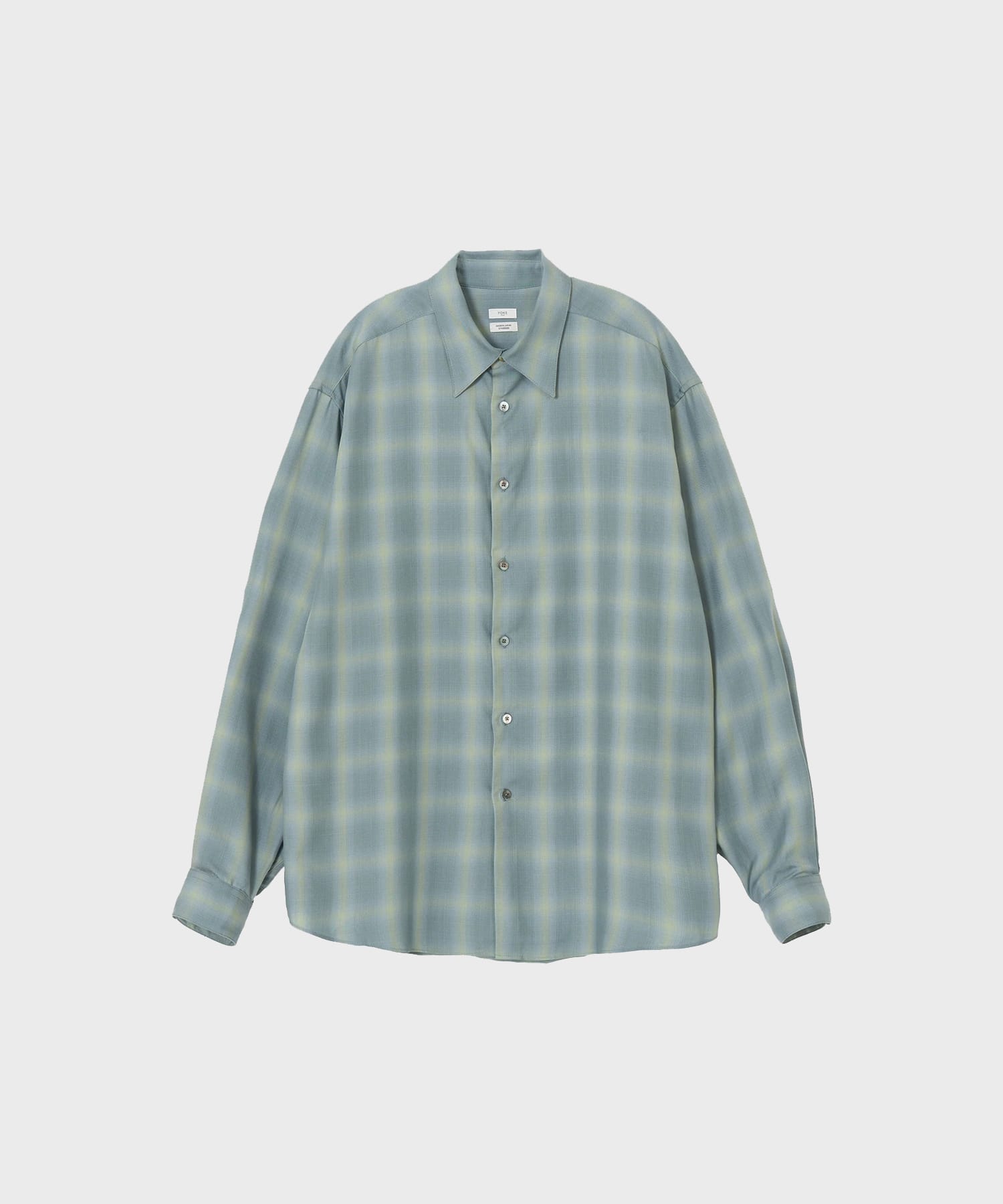 【ヨーク】YK26SS01286SH OMBRE PLAID REGULAR COLLAR SHIRT