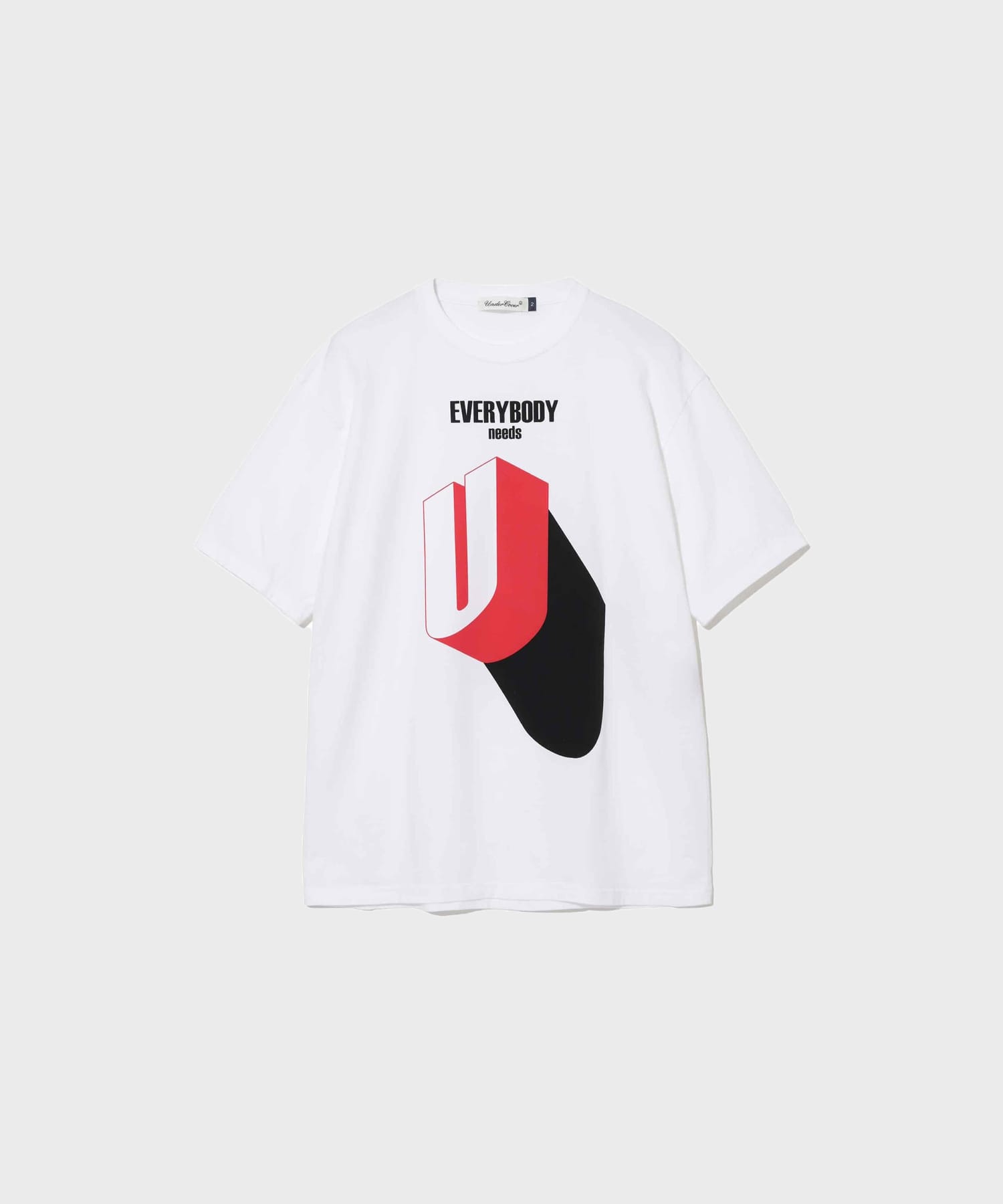【アンダーカバー】UC1F3808 TEE EVERYBODY meeds U_FlockPrint