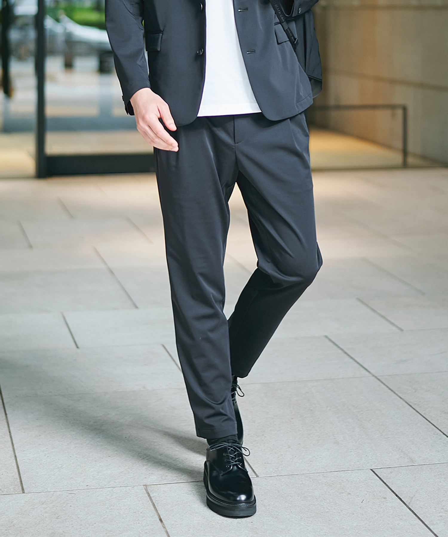 Light Matte Stretch Jersey Easy Tapered Pants