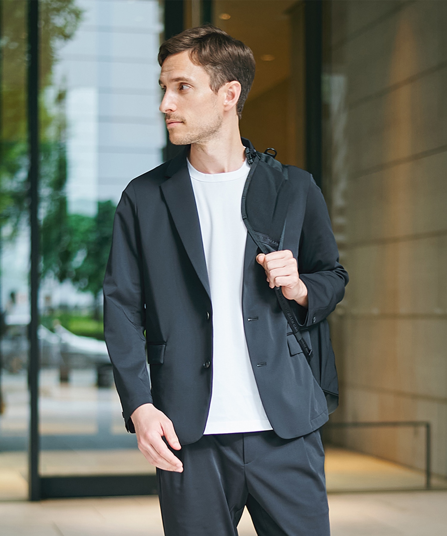 Light Matte Stretch Jersey Shape Jacket