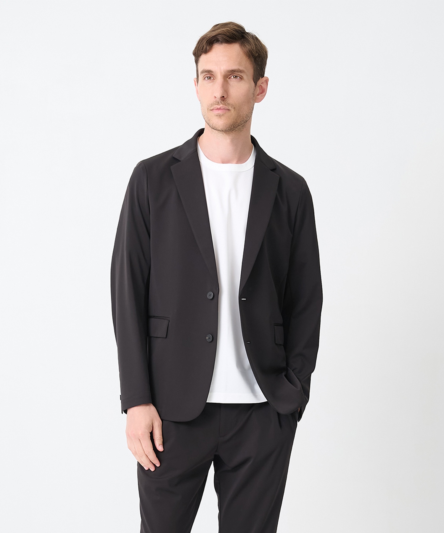 Light Matte Stretch Jersey Shape Jacket