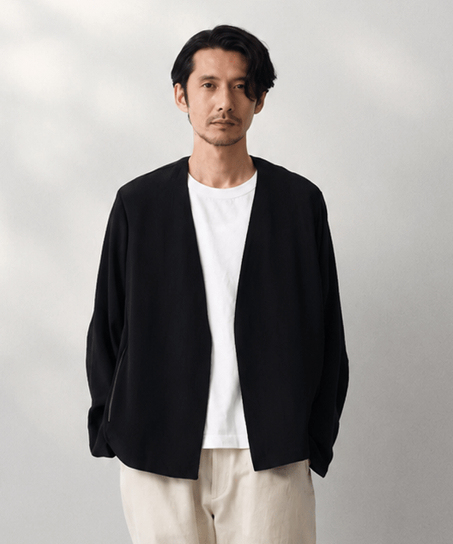 SILK α Pleats Summer Cardigan