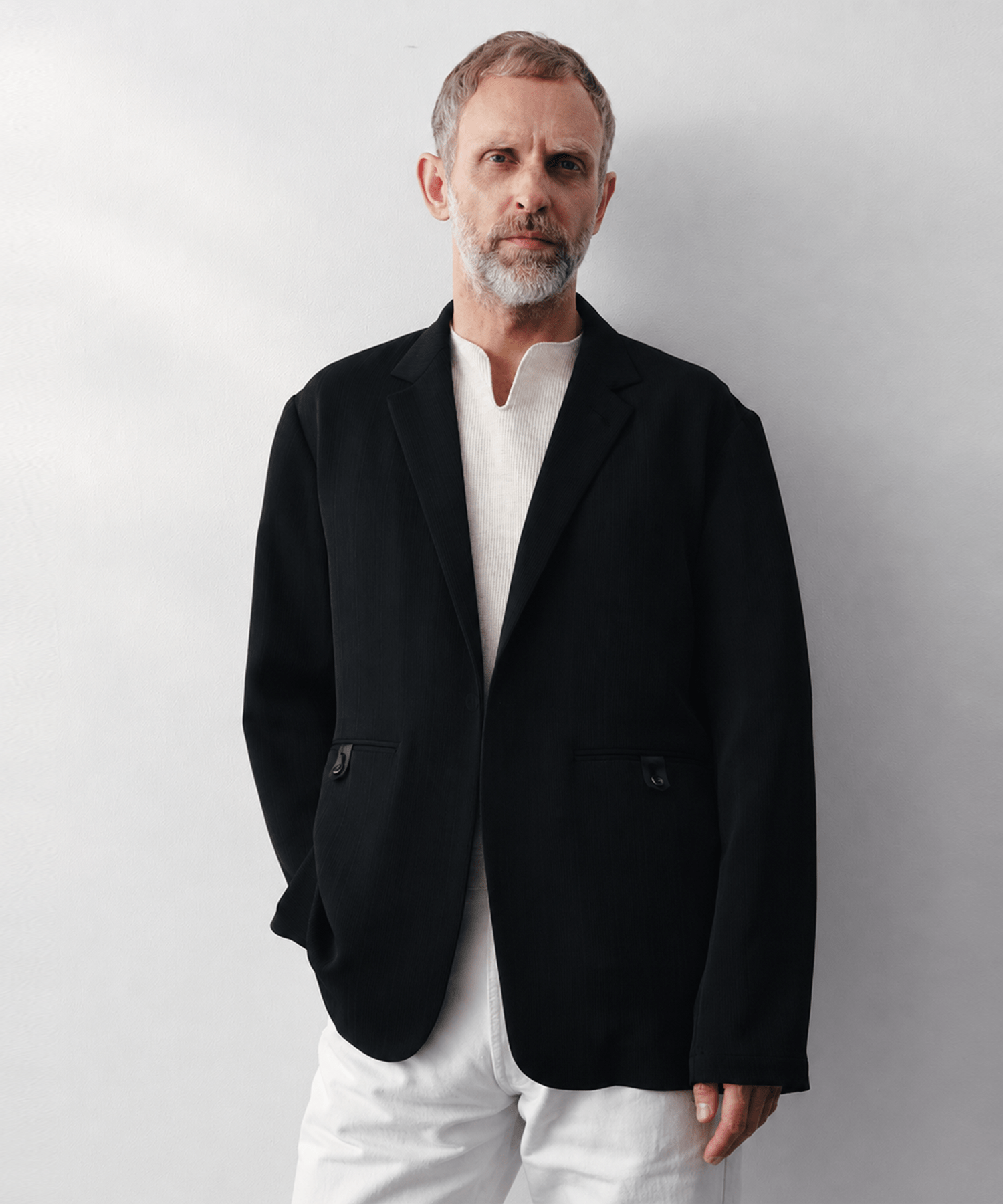 SILK α Pleats Summer Jacket
