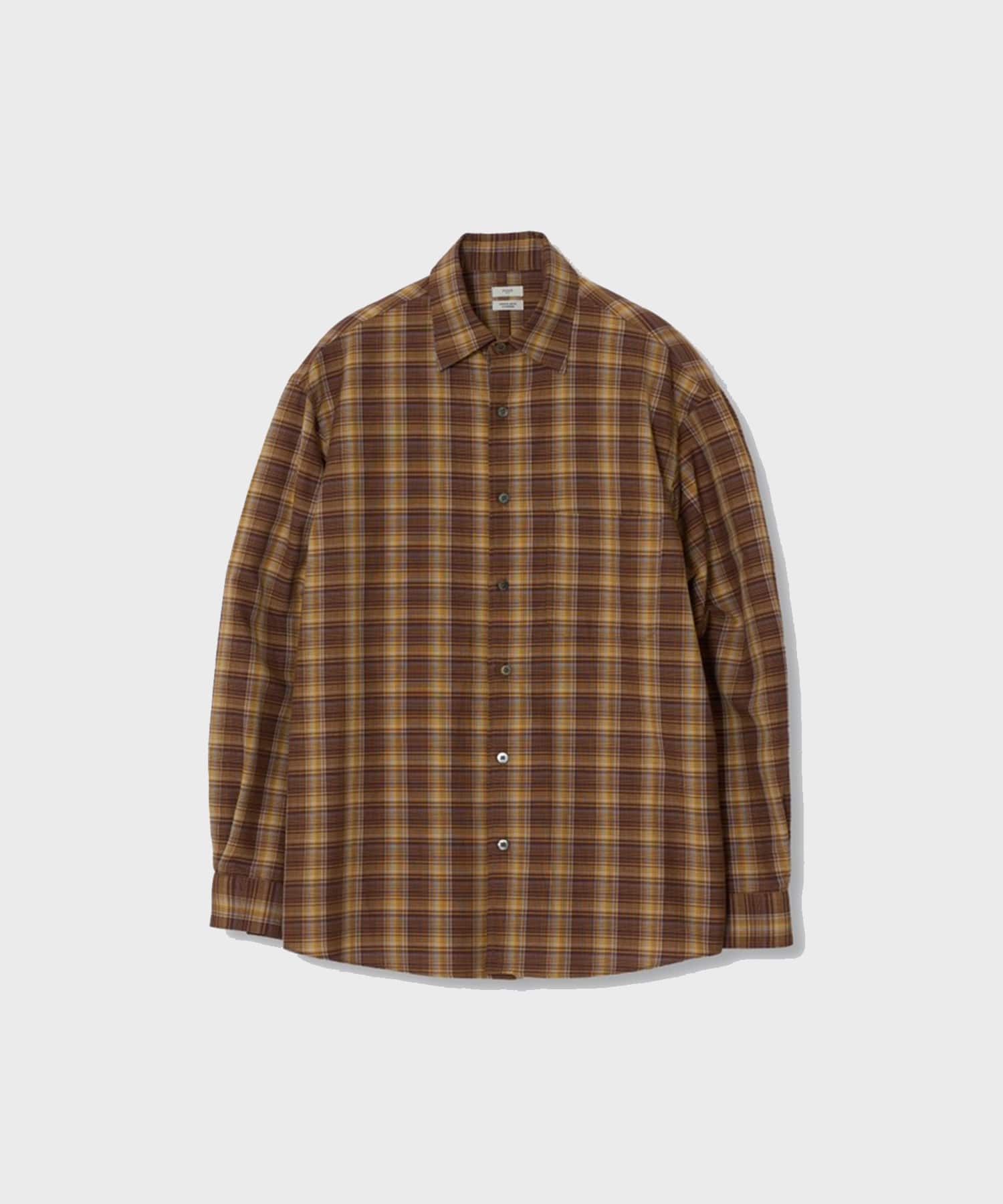 【ヨーク】YK26FW01357SH Cotton Rayon Plaid Relax Shirt