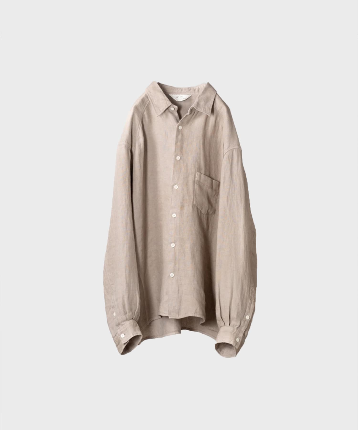 【アンセルム】ANC-SH106 LINEN OVER SHIRT