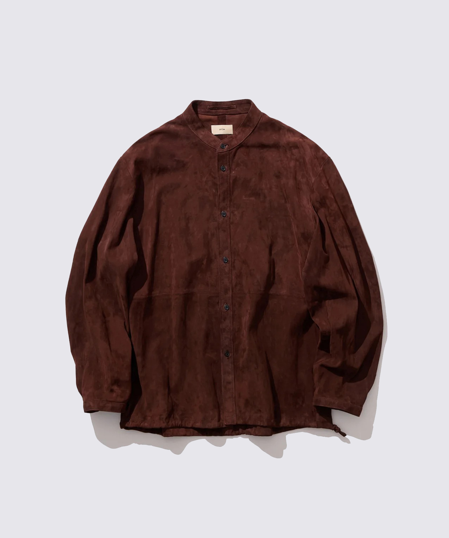 BLAGLA6910 LAMB SUEDE BAND COLLAR SHIRT