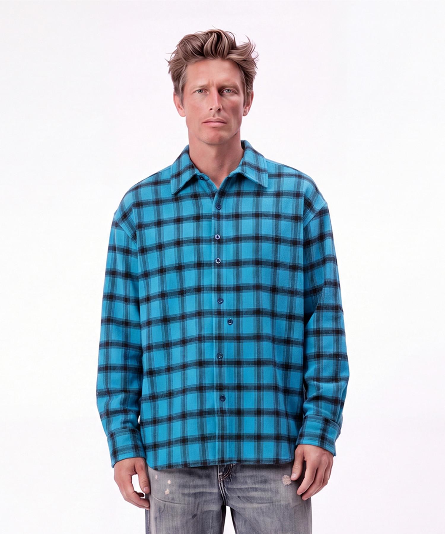 【エヌハリウッド】〈別注〉復刻 Random Button L/S Shirts