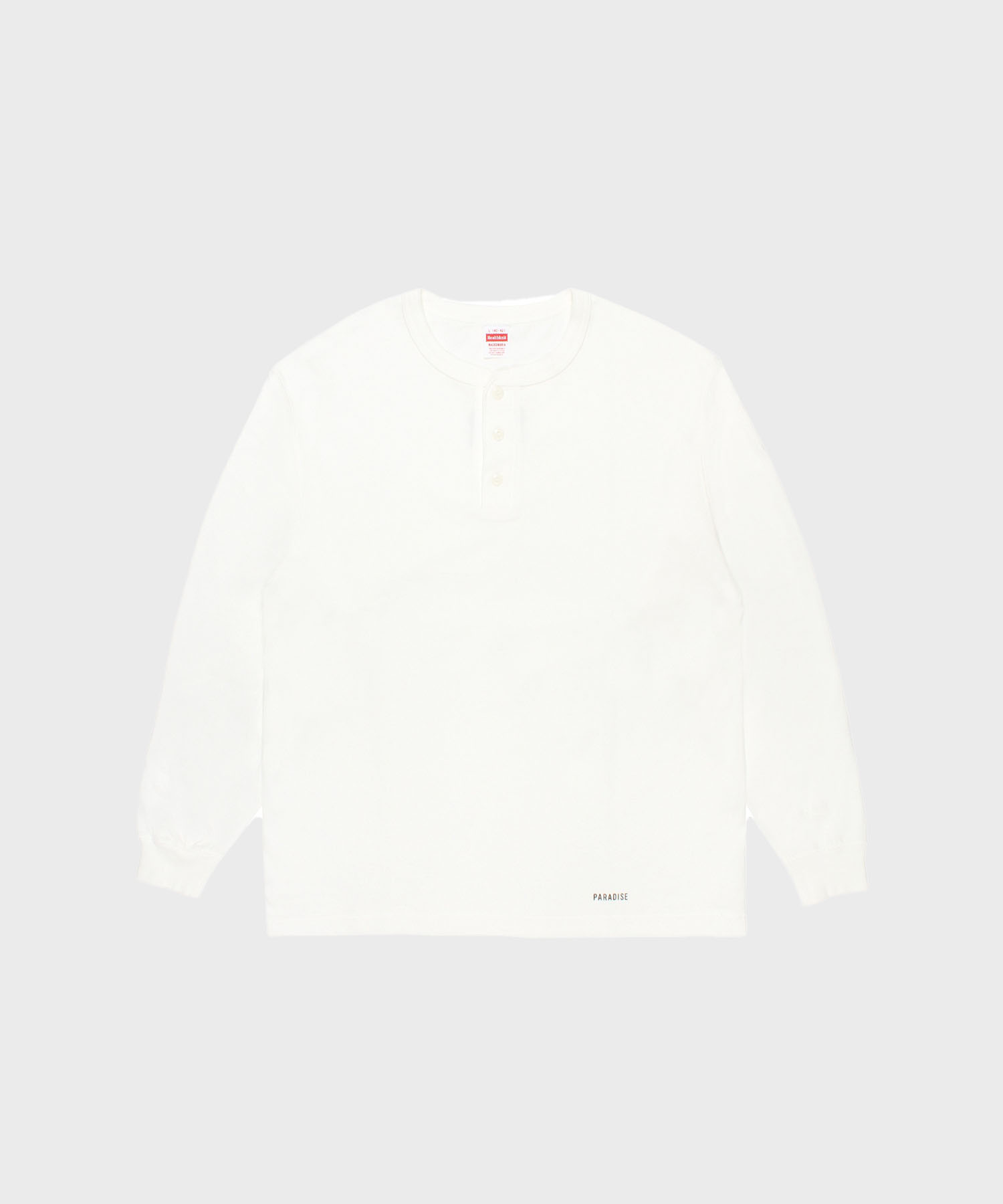 【ワコマリア】26FW-WMT-HK01 HEALTHKNIT / HENRY NECK LONG SLEEVE T-SHIRT