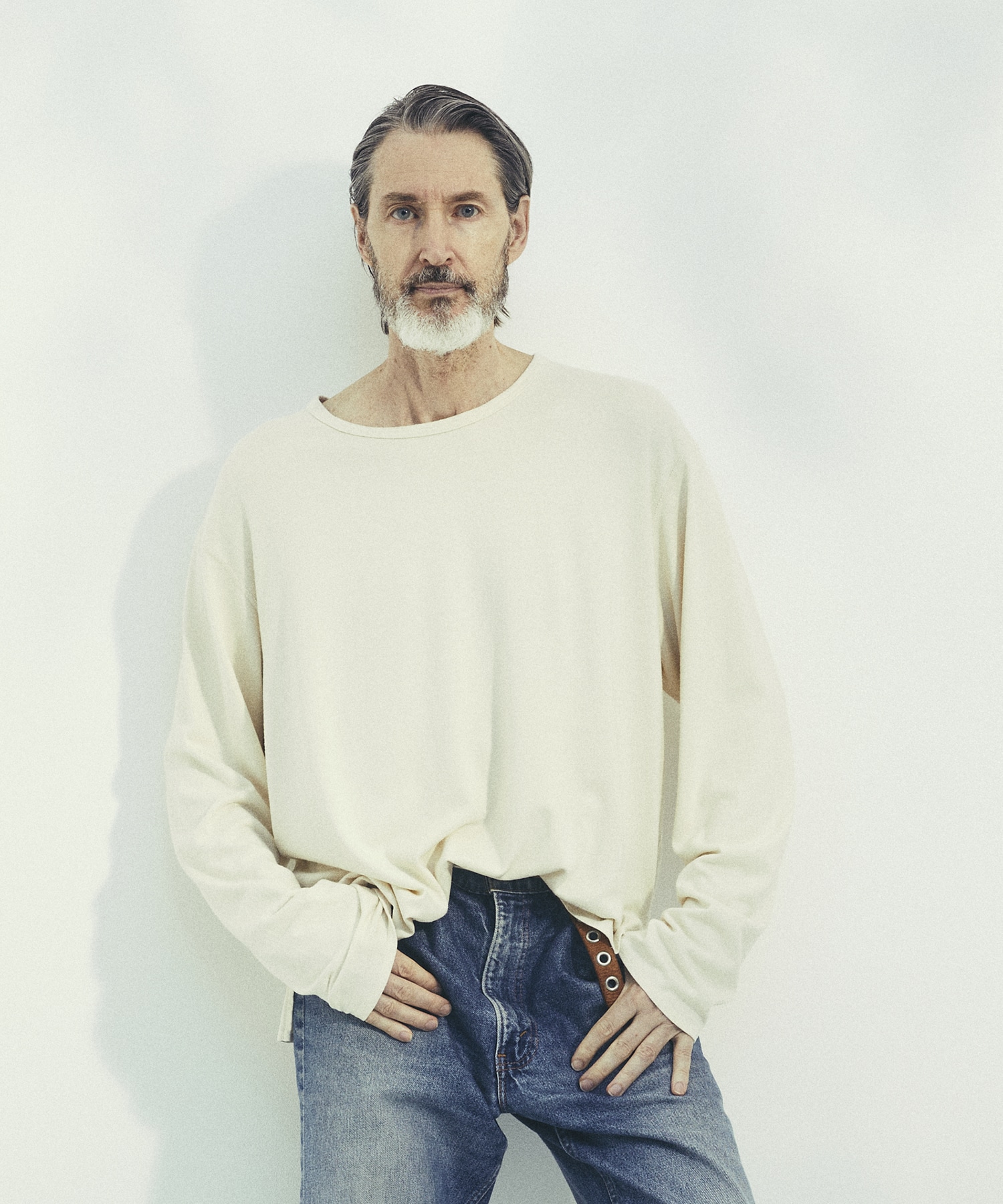 SILK α U-Neck L/S Tee