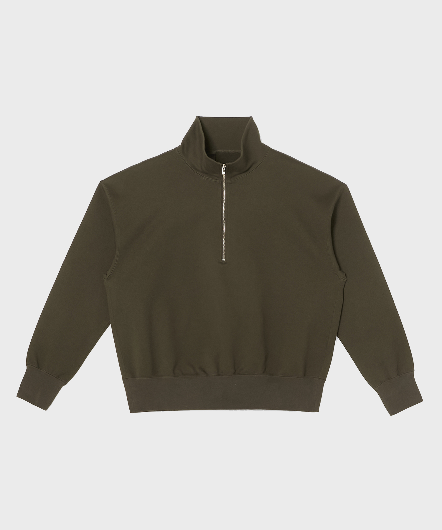 【エヌハリウッド】2262-CS07-021 HALF ZIP SWEATSHIRT