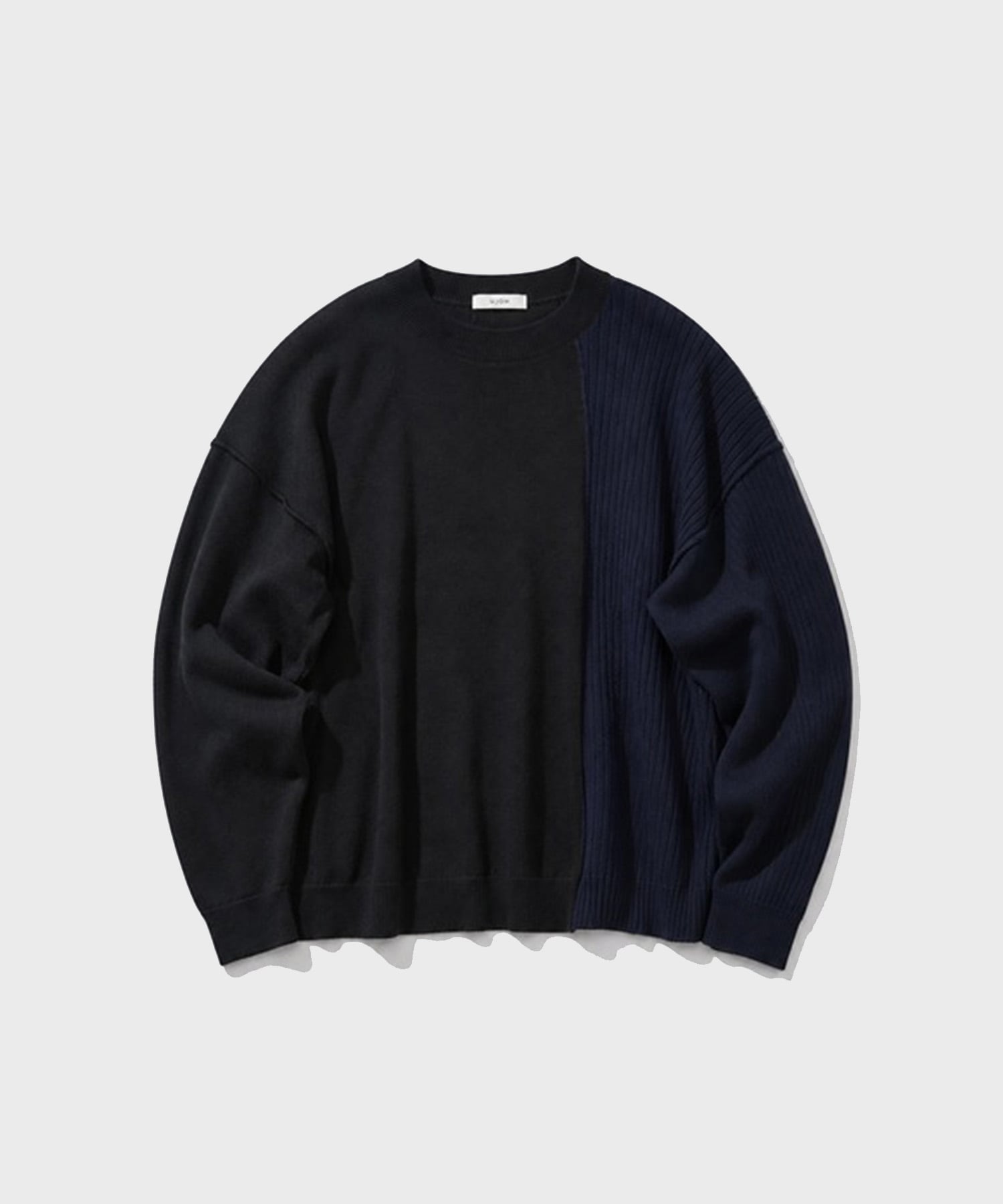 【ウジョーオム】M734-K52-115 Crew Neck BOX Cropped Knit