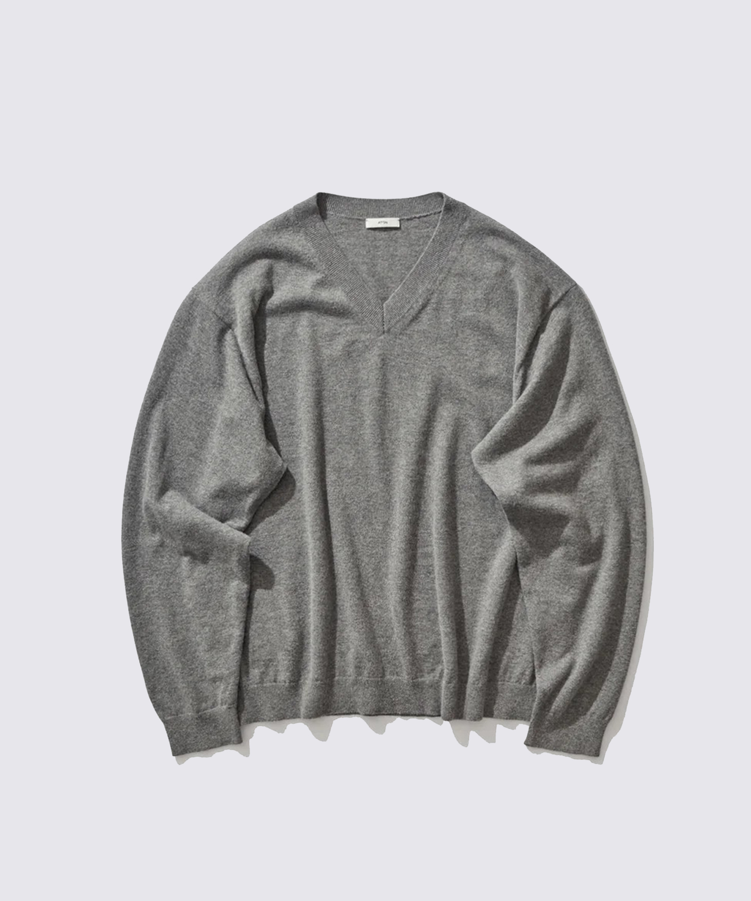 KRAGLW0200 COTTON YAK KNIT V-NECK SWEATER