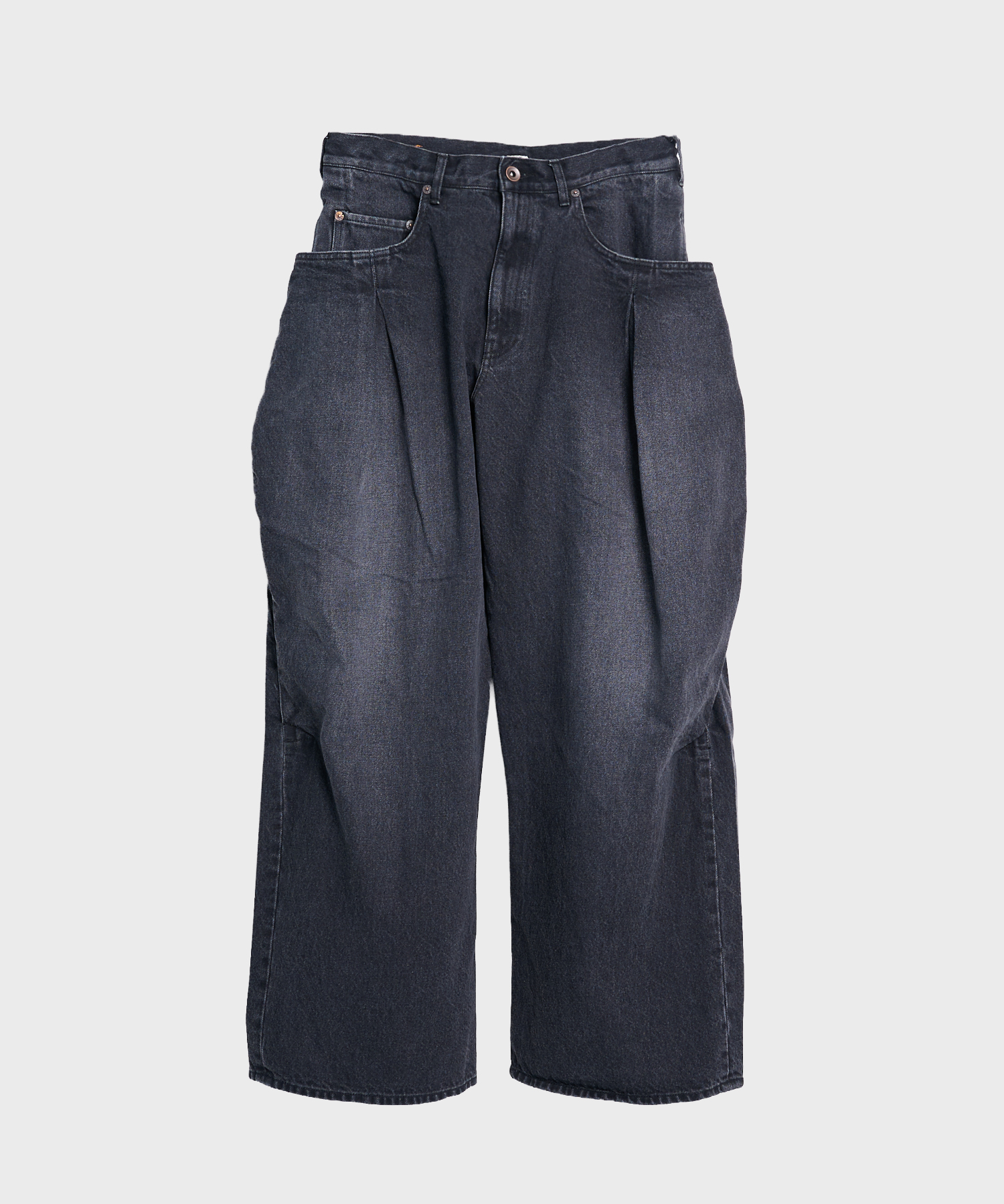 26fw-p-08 3D cutting denim pants