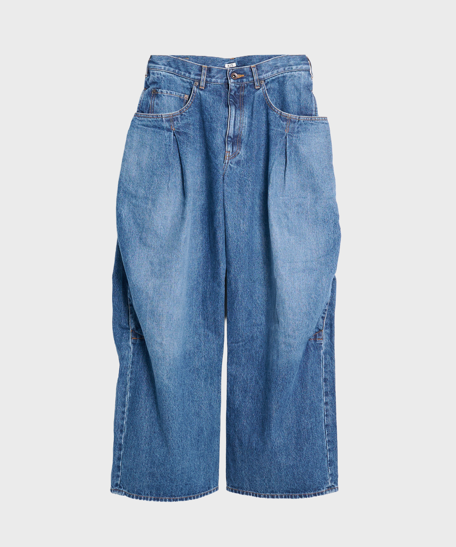 26fw-p-08 3D cutting denim pants