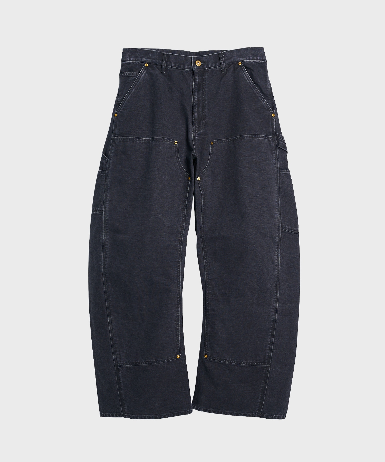 26fw-p-10 3D cutting painter pants