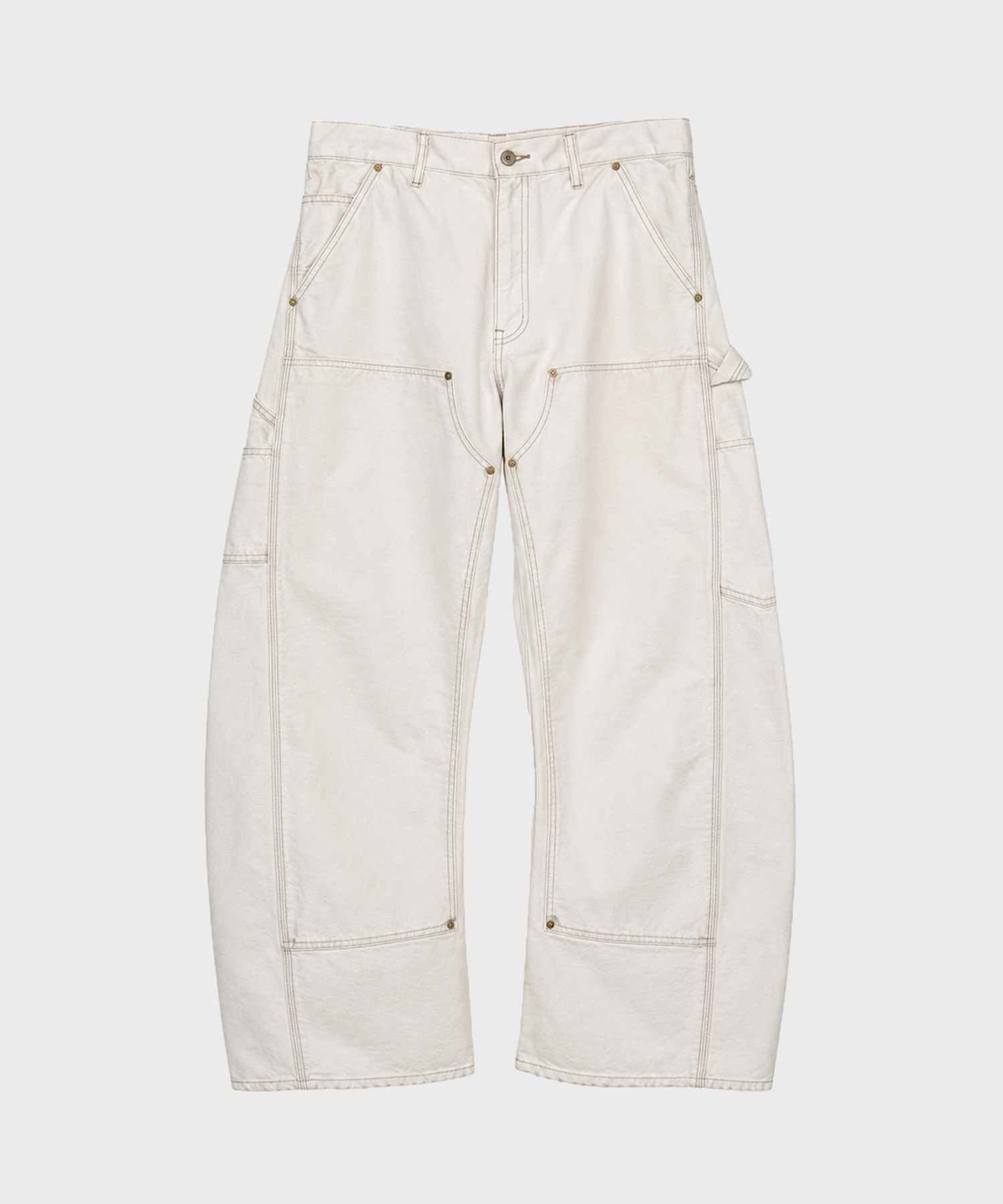 26fw-p-10-w 3D cutting painter pants