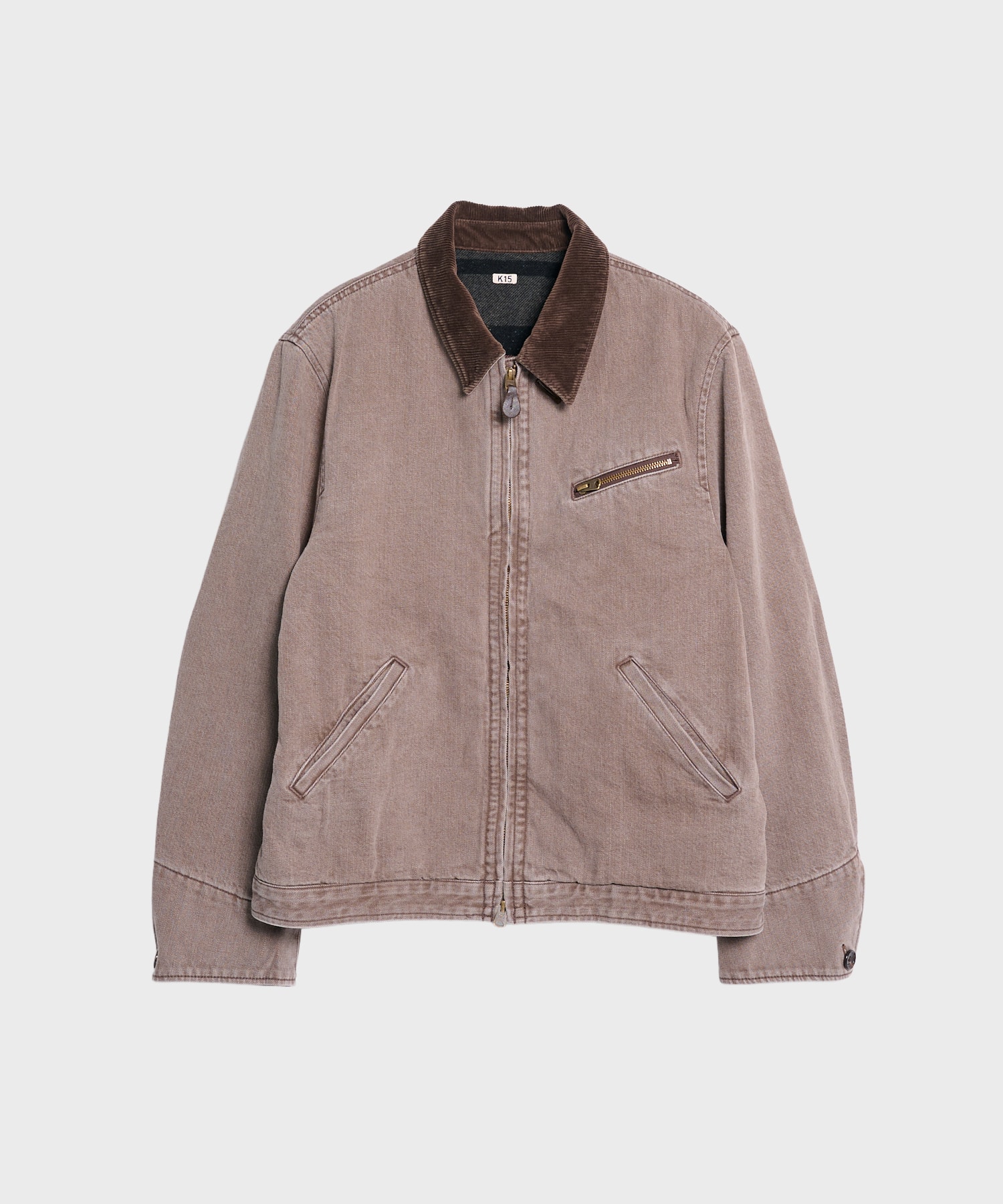 26fw-jk-06-b Faded denim zip jakcet