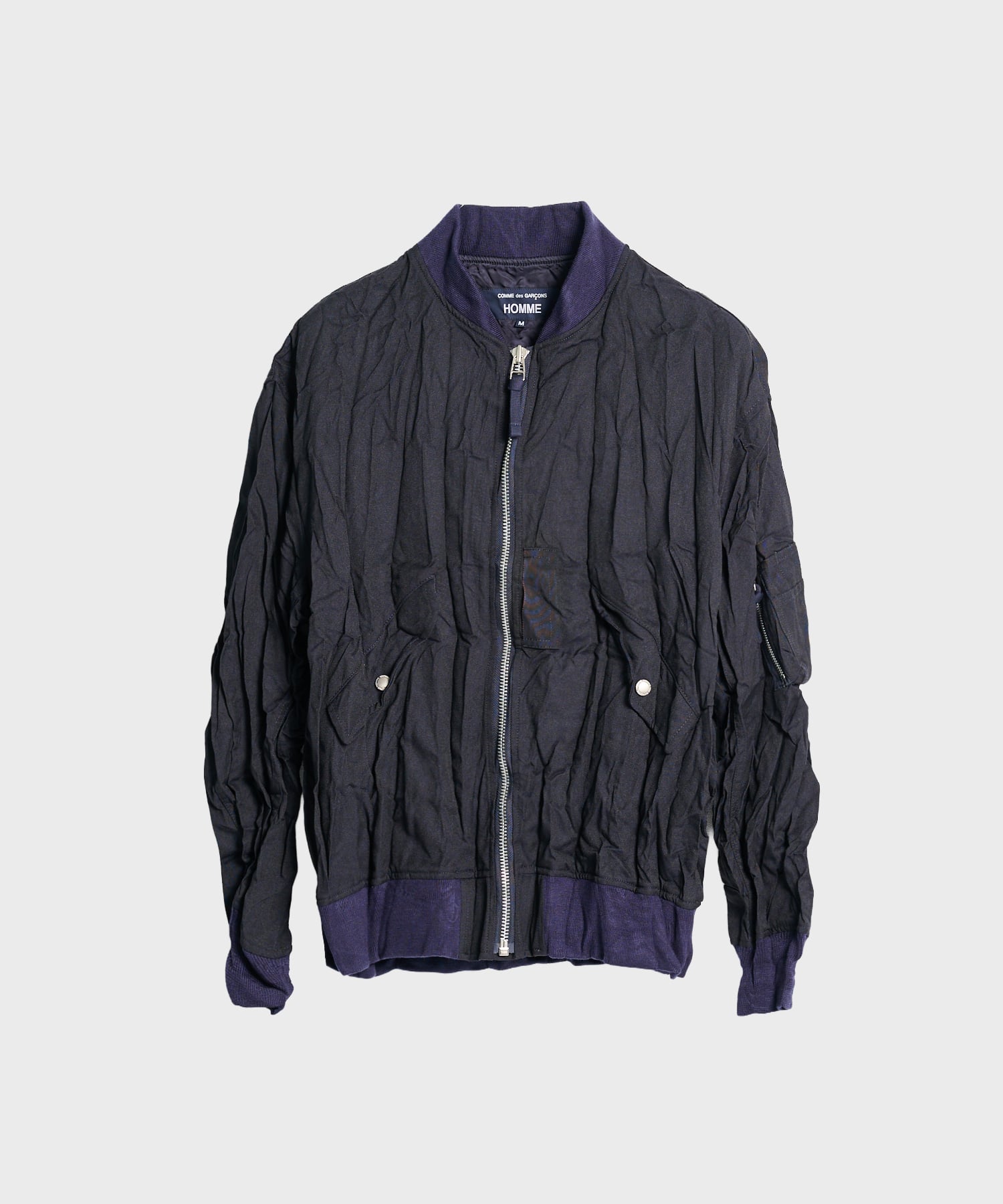 【コムデギャルソンオム】HR-J007-051 PE Wool Twill Washer MA-1