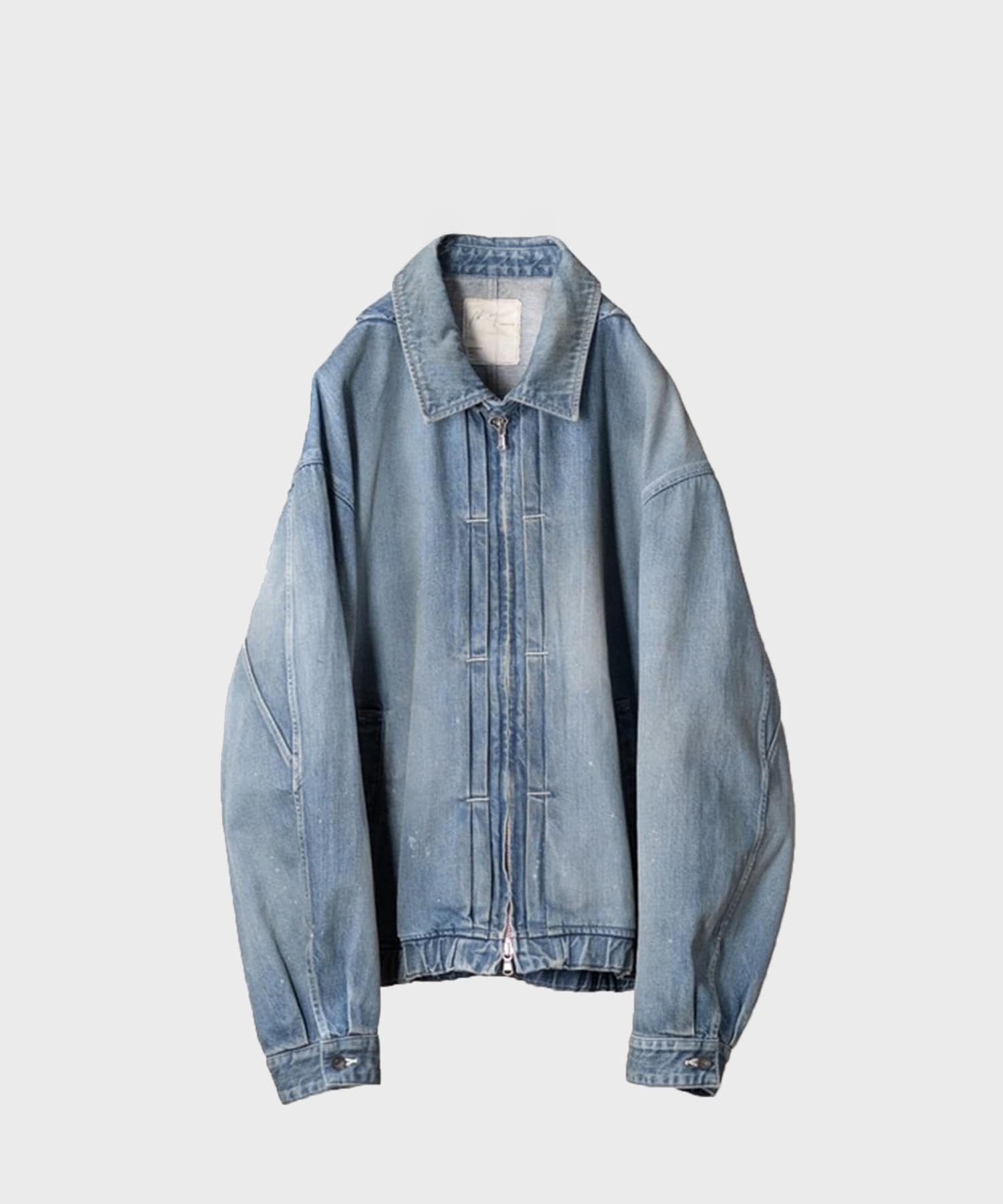 【アンセルム】ANC-JK102 AGING DENIM TUCK JACKET