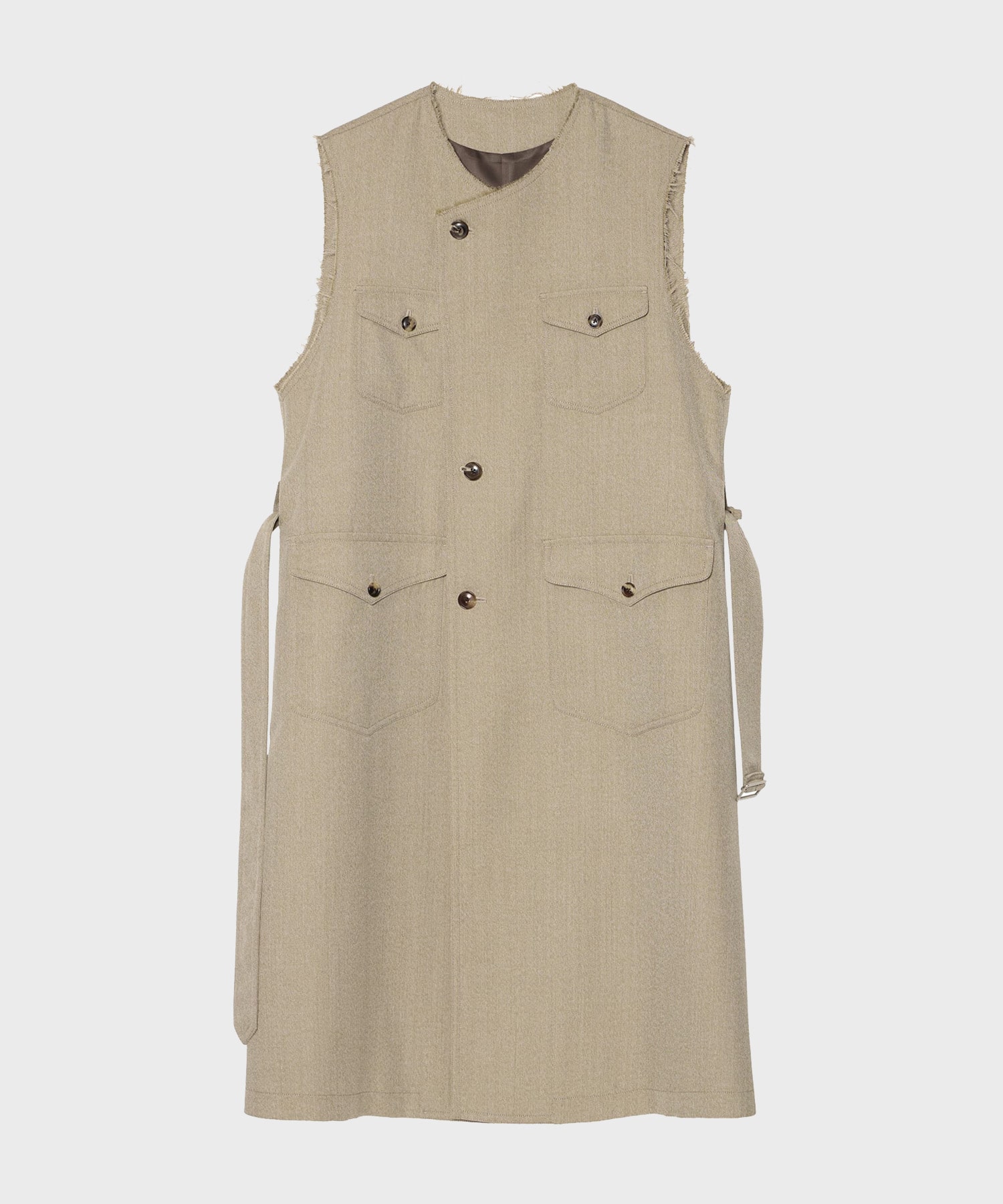 【イレニサ】IH-26FW-C039-NDS SLEEVELESS BELTED COAT