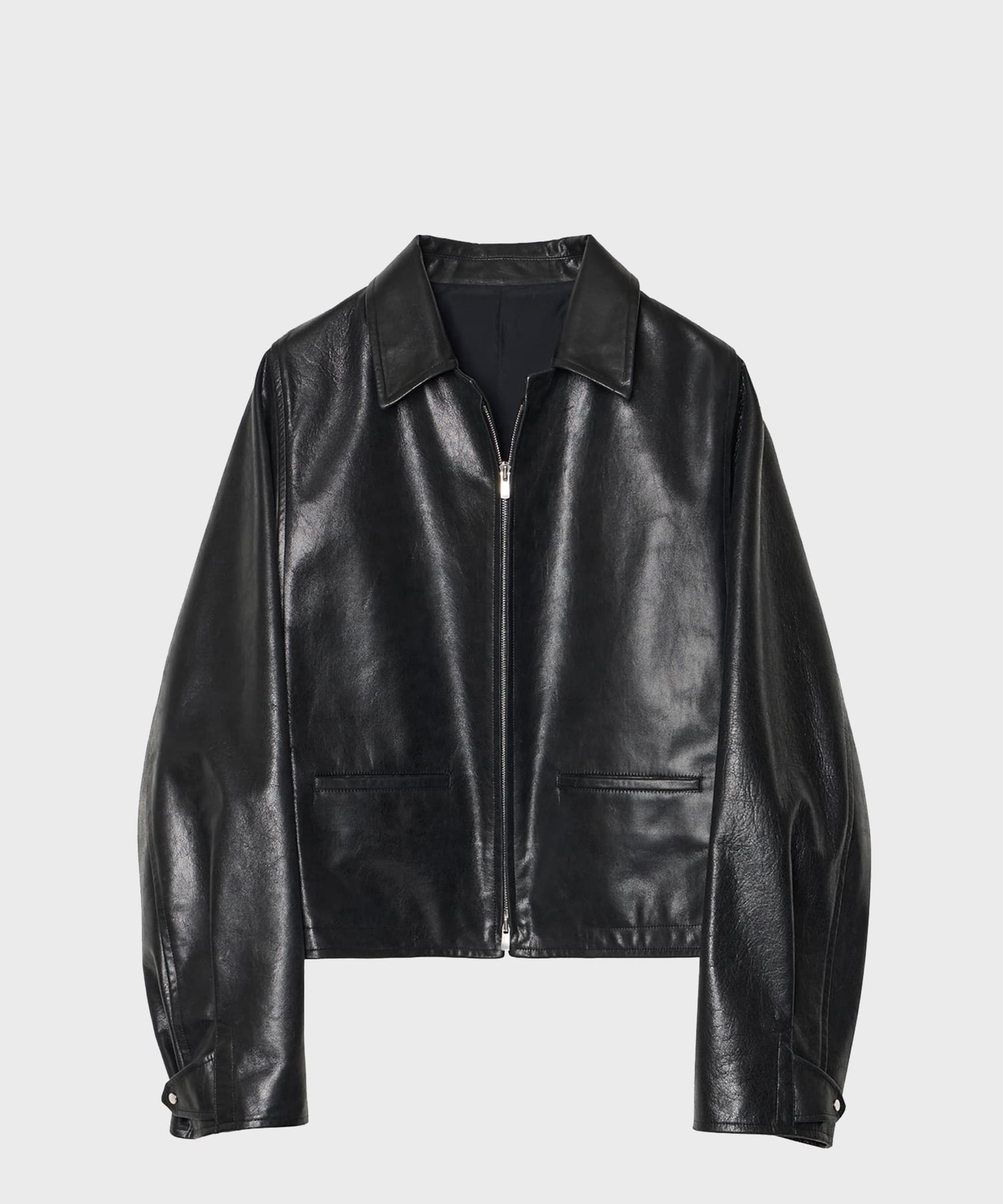 【イレニサ】IH-26FW-M008-LTH MODIFIED-SLEEVE LEATHER MOTOR JACKET