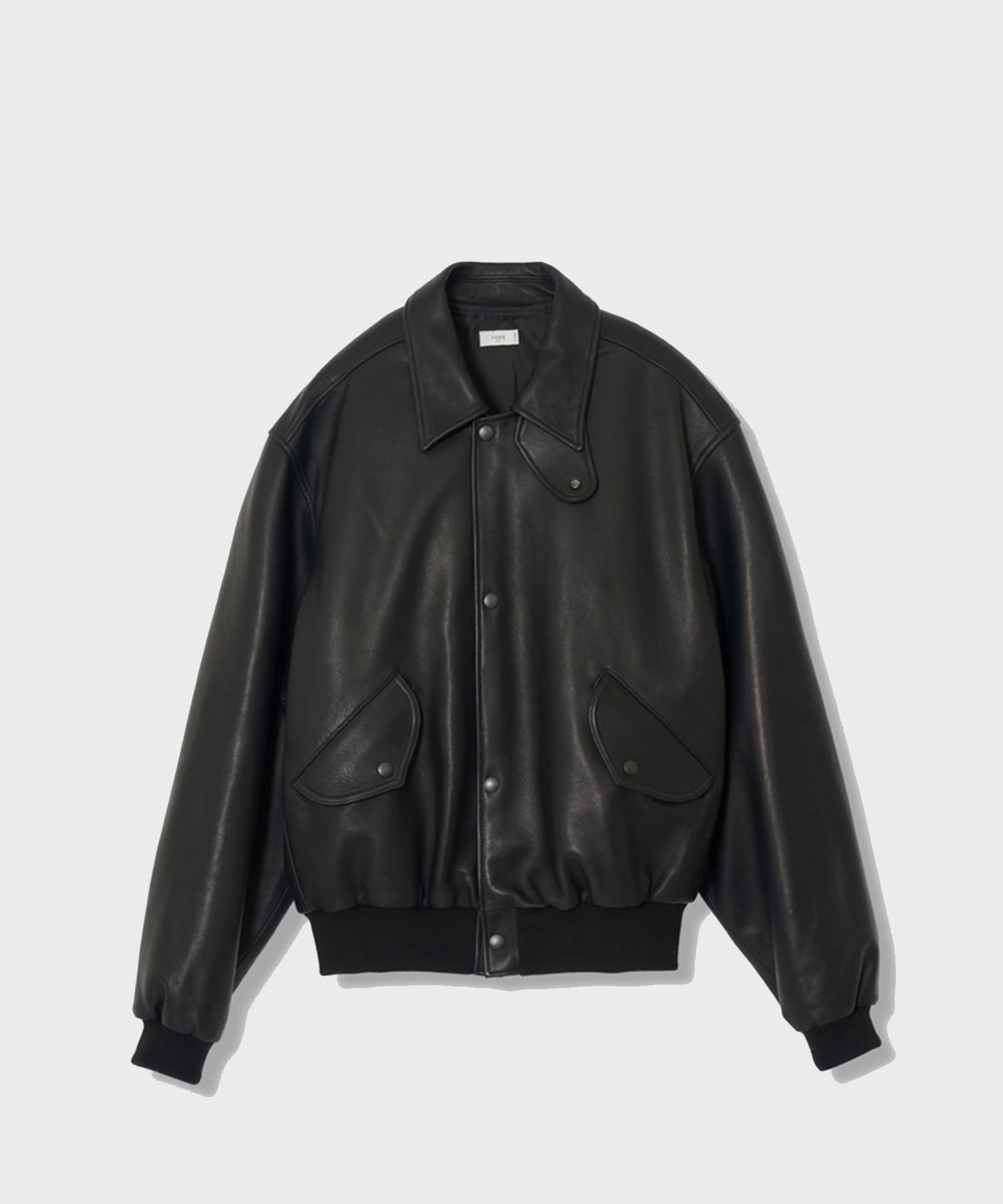 【ヨーク】YK26FW01301B Lamb Leather Bomber Jacket