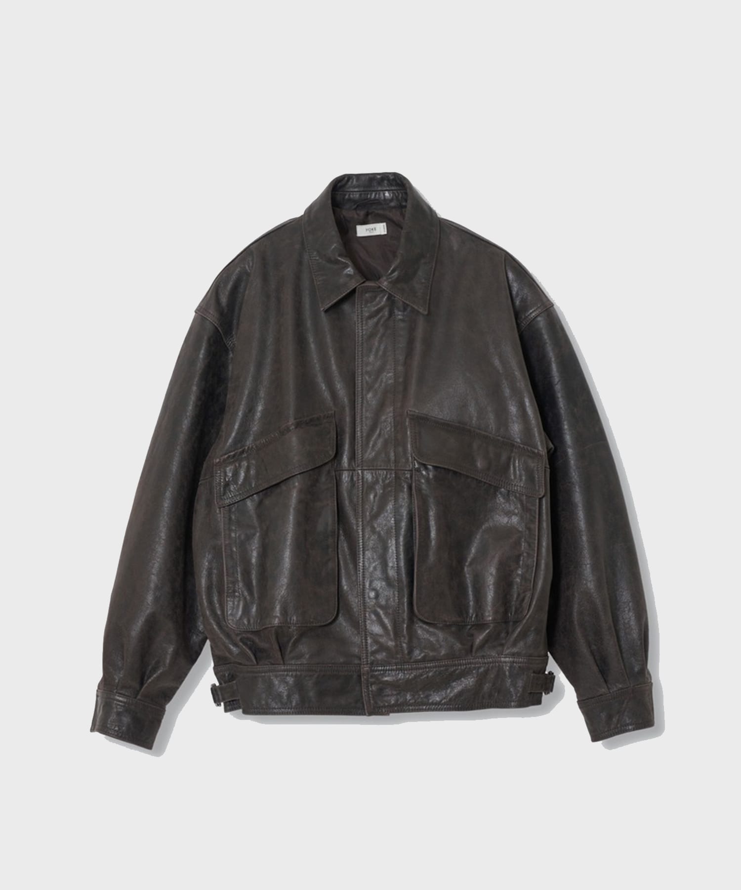 【ヨーク】YK26FW01304B Leather Flight Jacket