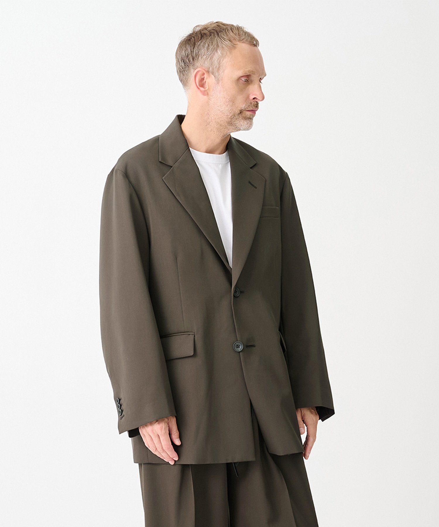 【シュタイン】ST.1588 OVERSIZED SINGLE BREASTED LONG JACKET