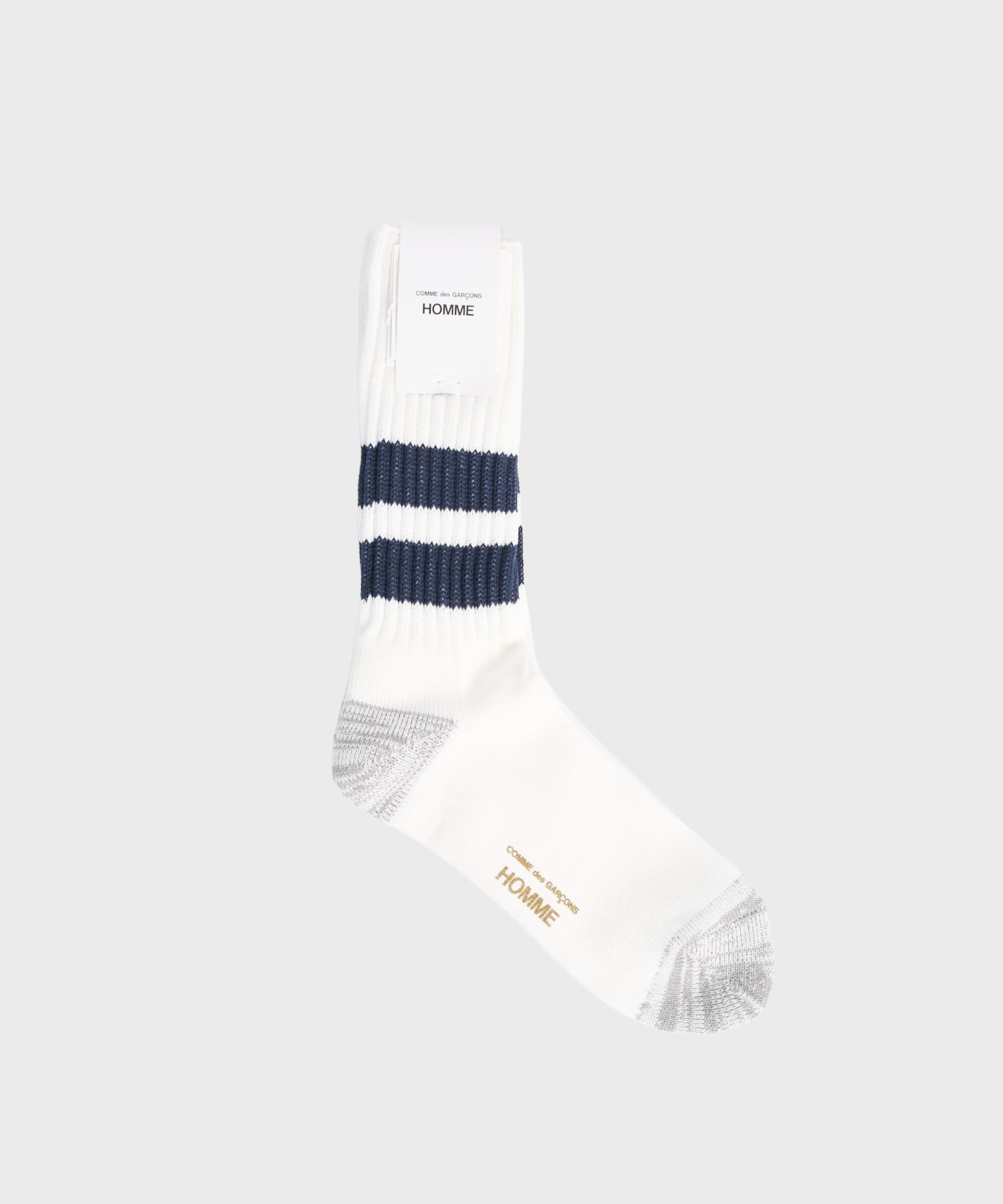 【コムデギャルソンオム】HR-K501-051 Low Gauge Pile Line Sox