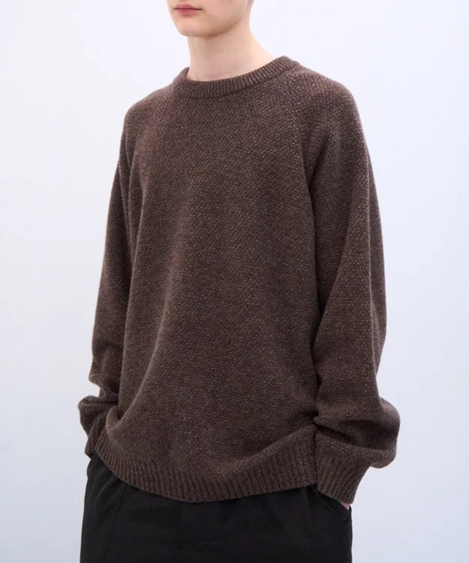 KRAGLW0402 LAMBS WOOL CREWNECK SWEATER