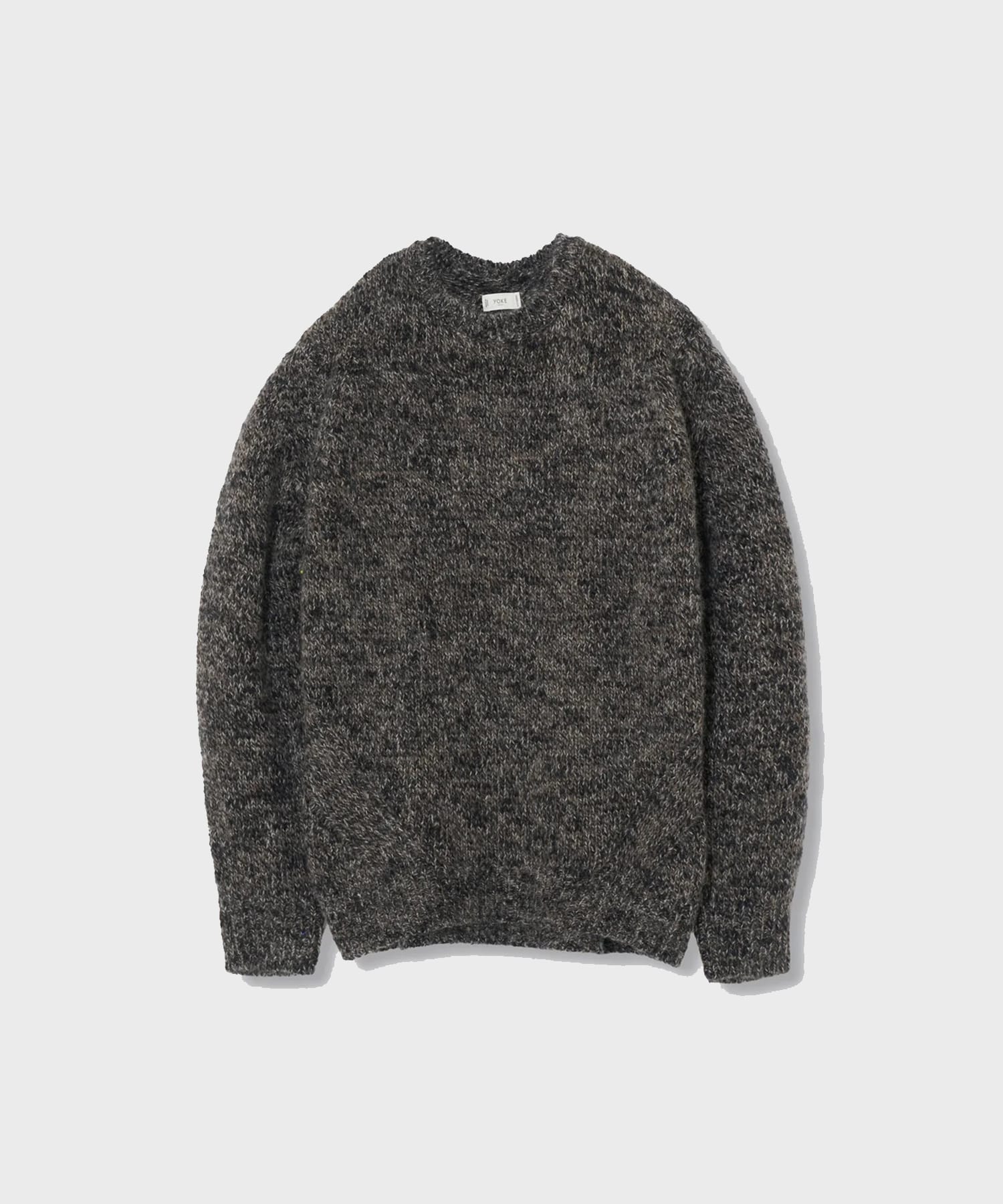 【ヨーク】YK26FW01395S Triple Marl Crewneck Sweater