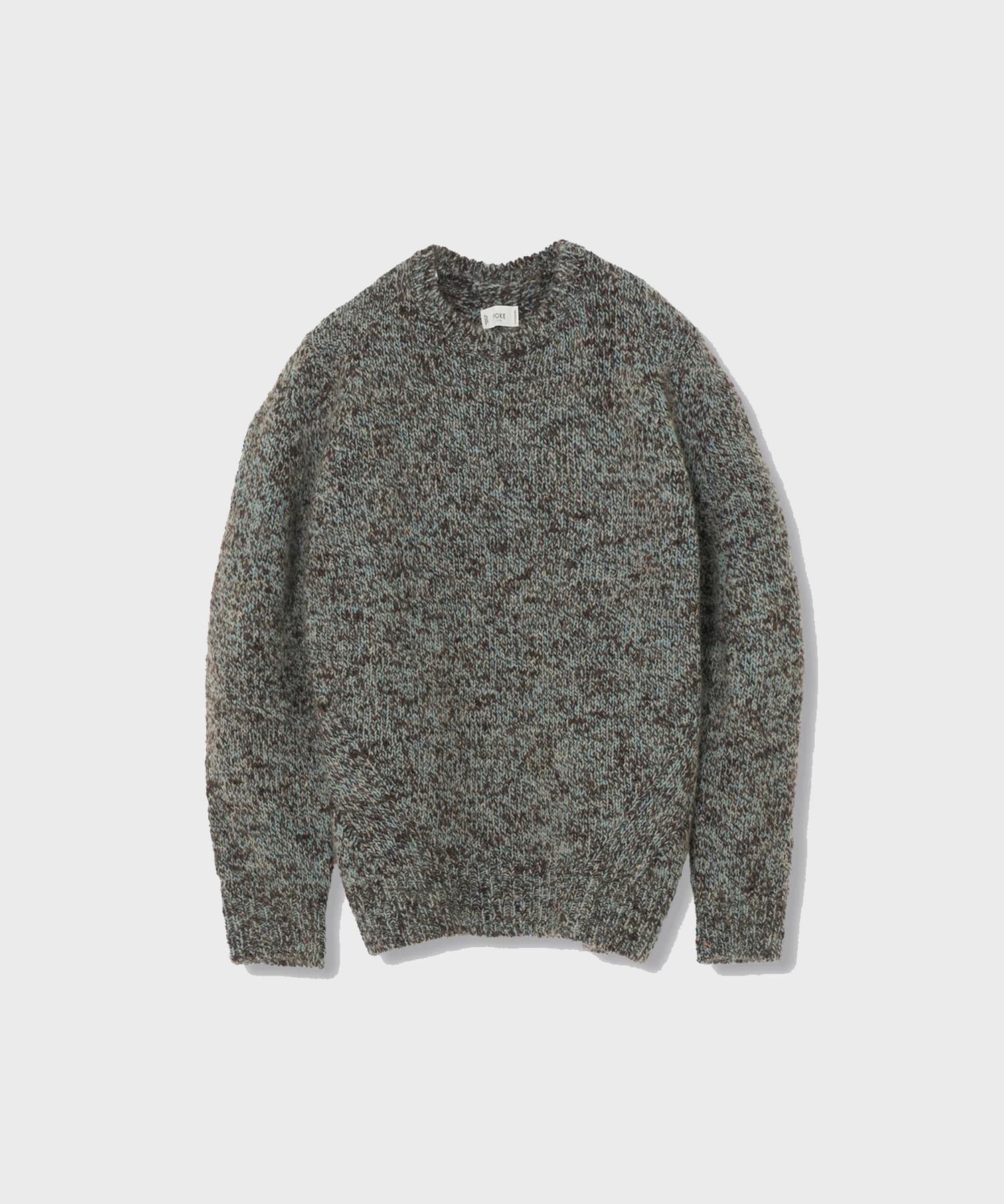 【ヨーク】YK26FW01395S Triple Marl Crewneck Sweater