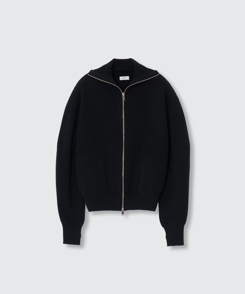 【ヨーク】YK26FW01387S Cashmere High neck Zip Blouson