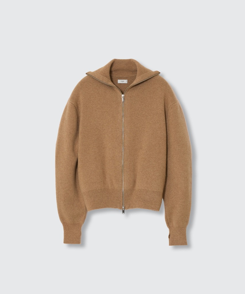 【ヨーク】YK26FW01387S Cashmere High neck Zip Blouson