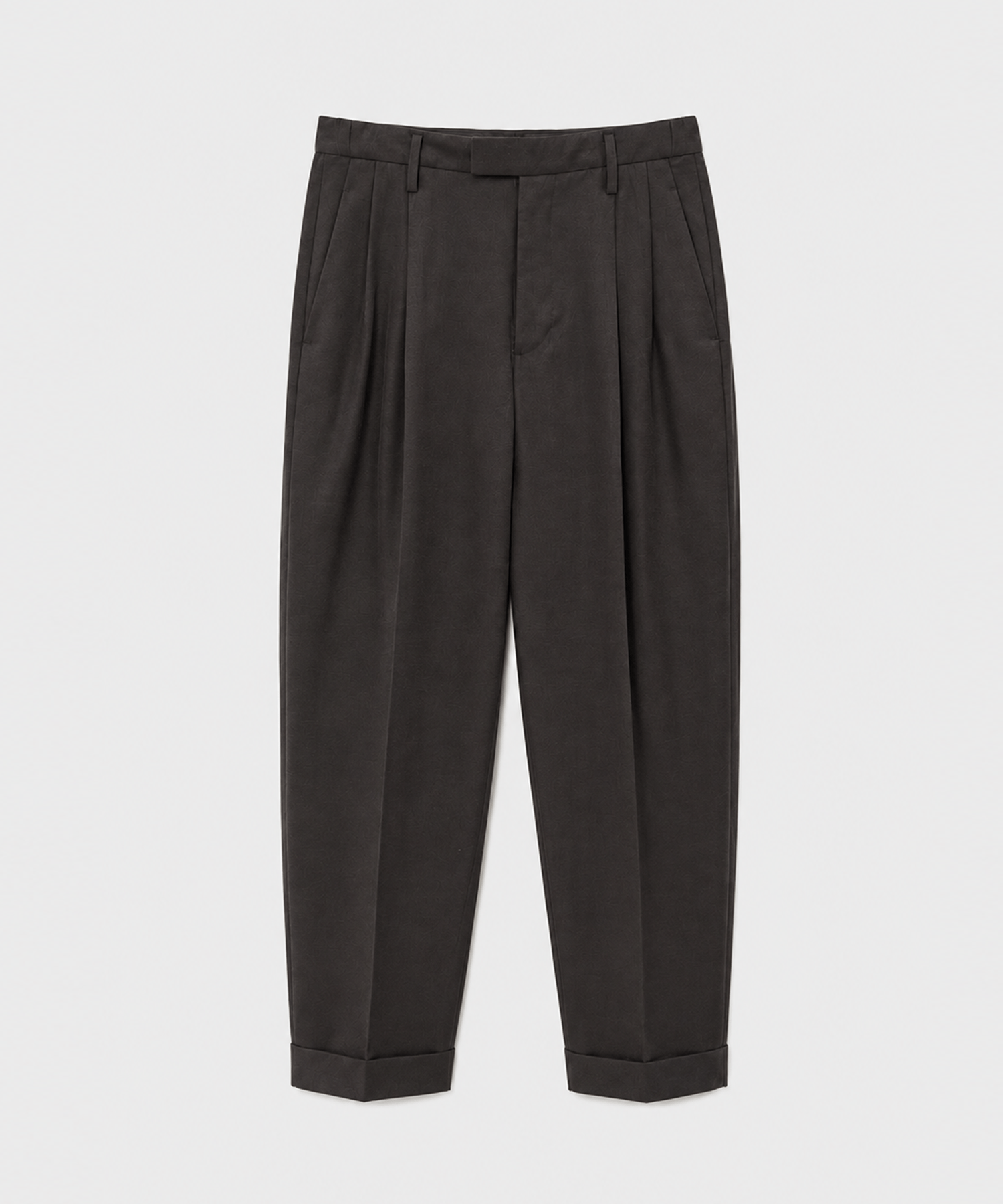 【イレニサ】IH-26FW-P048-NDF TWO-TUCKS TAPERED TROUSERS