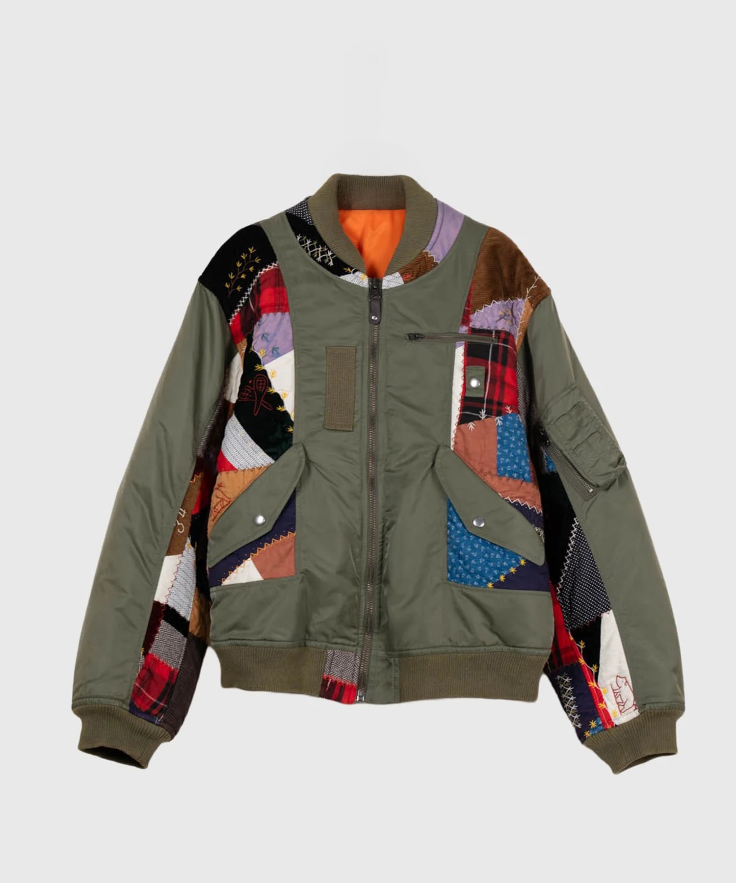 26fw-jk-01 Quilt bomber jacket