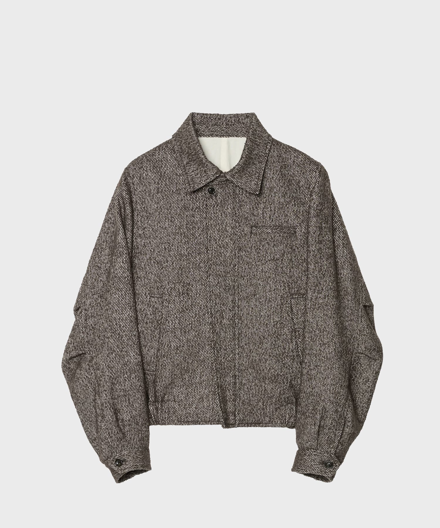 【イレニサ】IH-26FW-M036-NDL FRY-FRONT ZIP-UP BLOUSON