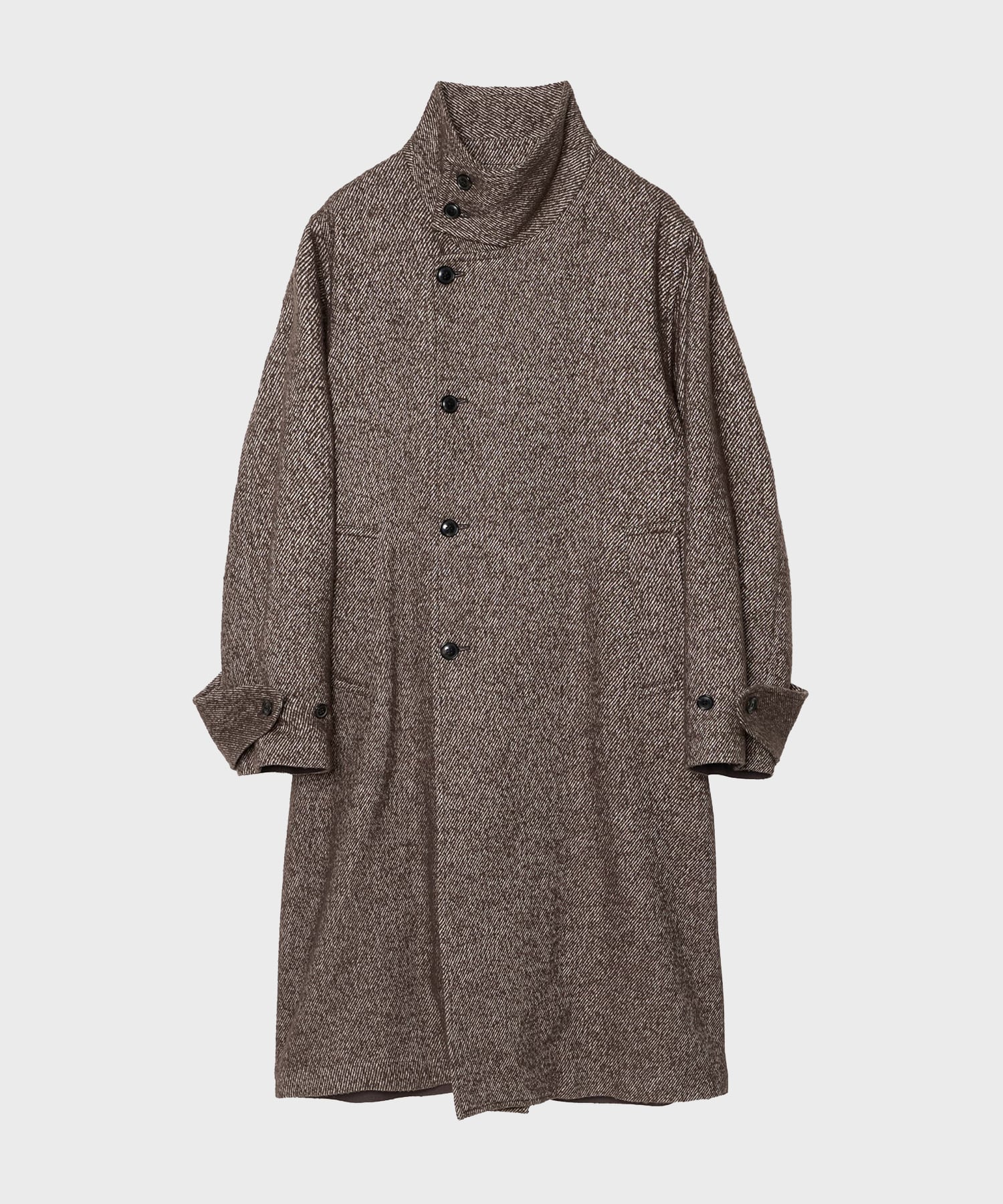 【イレニサ】IH-26FW-C038-NDL STAND-COLLAR COAT