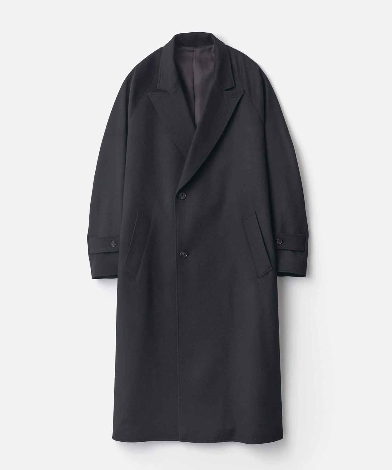 【シュタイン】ST.1533 WOOL CASHMERE OVERSIZED PEAK LAPEL CHESTER COAT