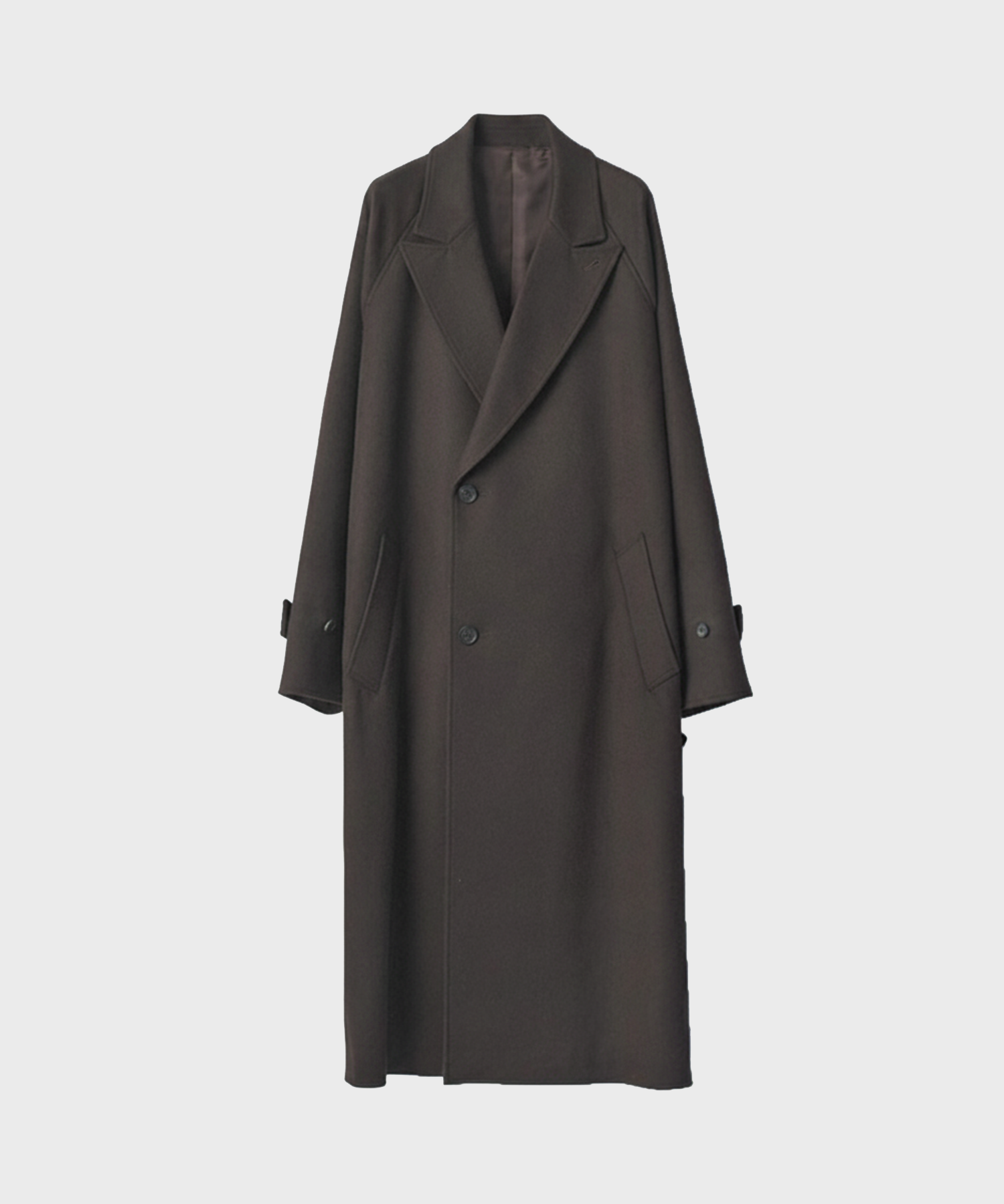 【シュタイン】ST.1533 WOOL CASHMERE OVERSIZED PEAK LAPEL CHESTER COAT