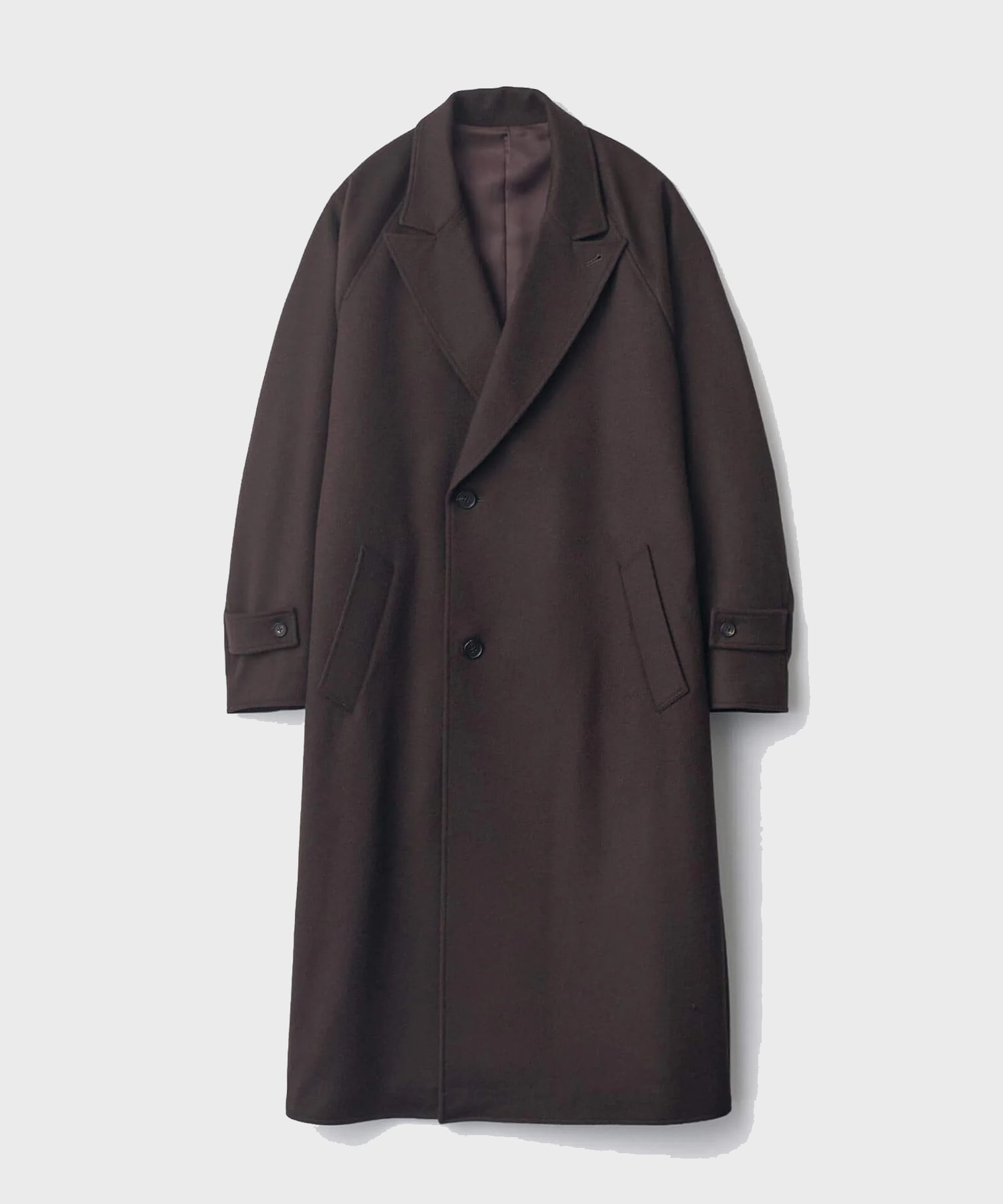 【シュタイン】ST.1533 WOOL CASHMERE OVERSIZED PEAK LAPEL CHESTER COAT