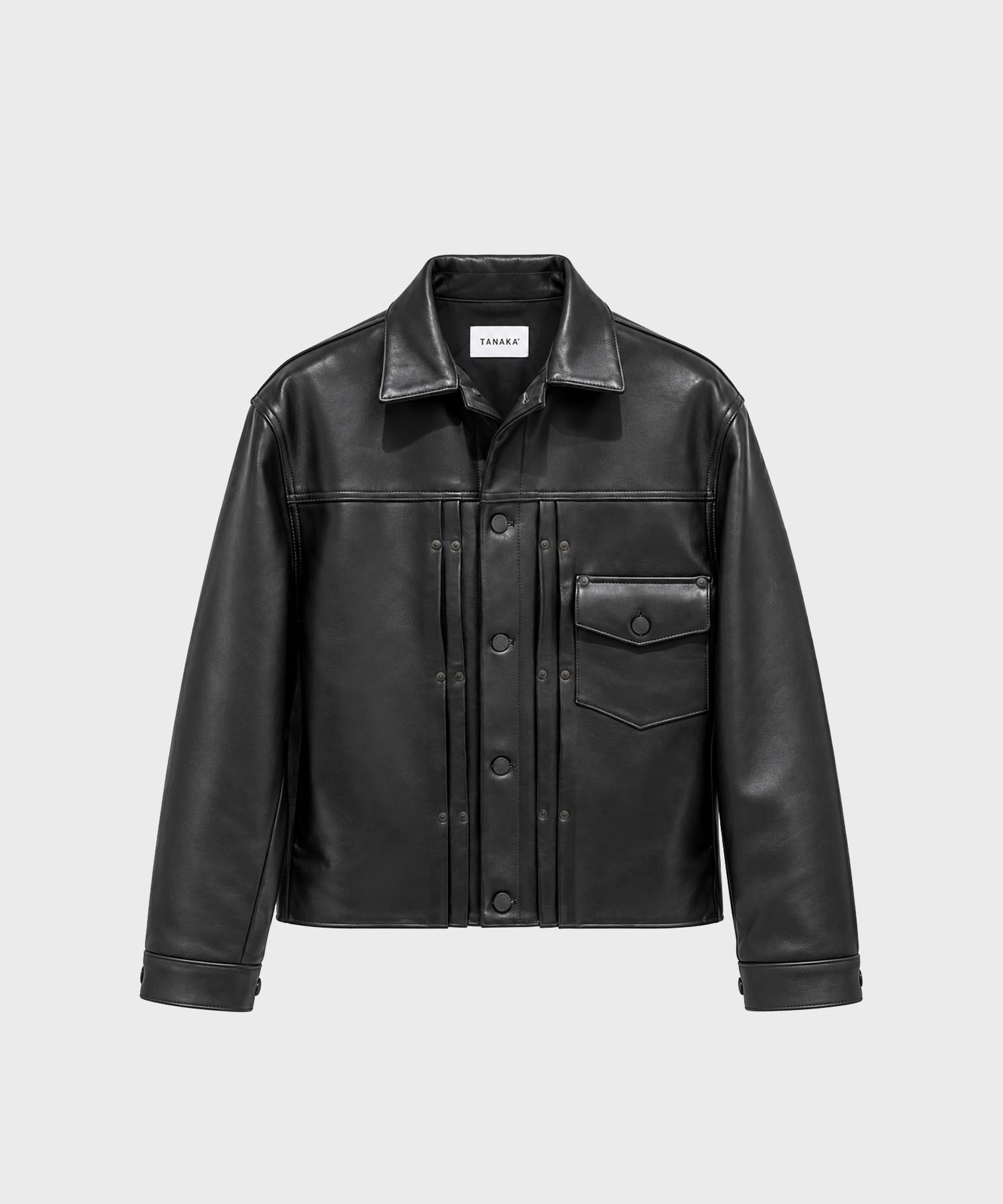 ST-45L-BK LEATHER JEAN JACKET