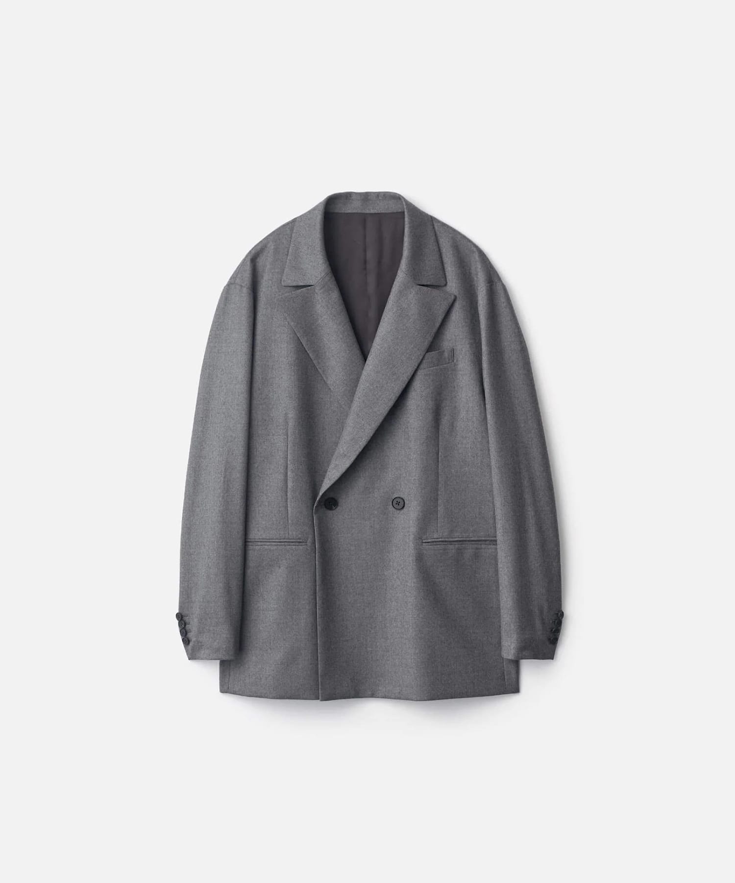 【シュタイン】ST.1585 WOOL FLANNEL OVERSIZED PEAK LAPEL JACKET